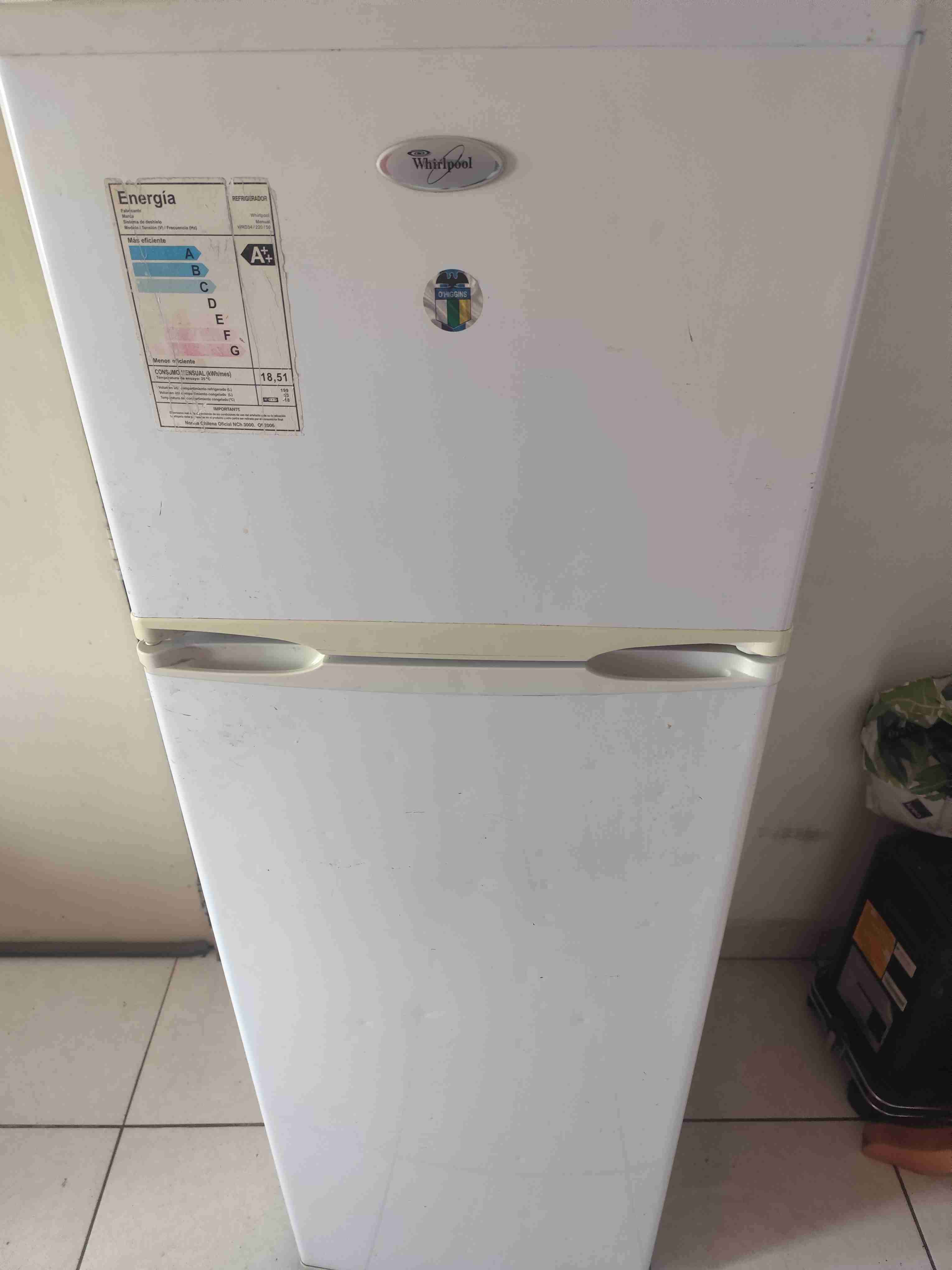 Refrigerador Whirlpool blanco - miniatura 1