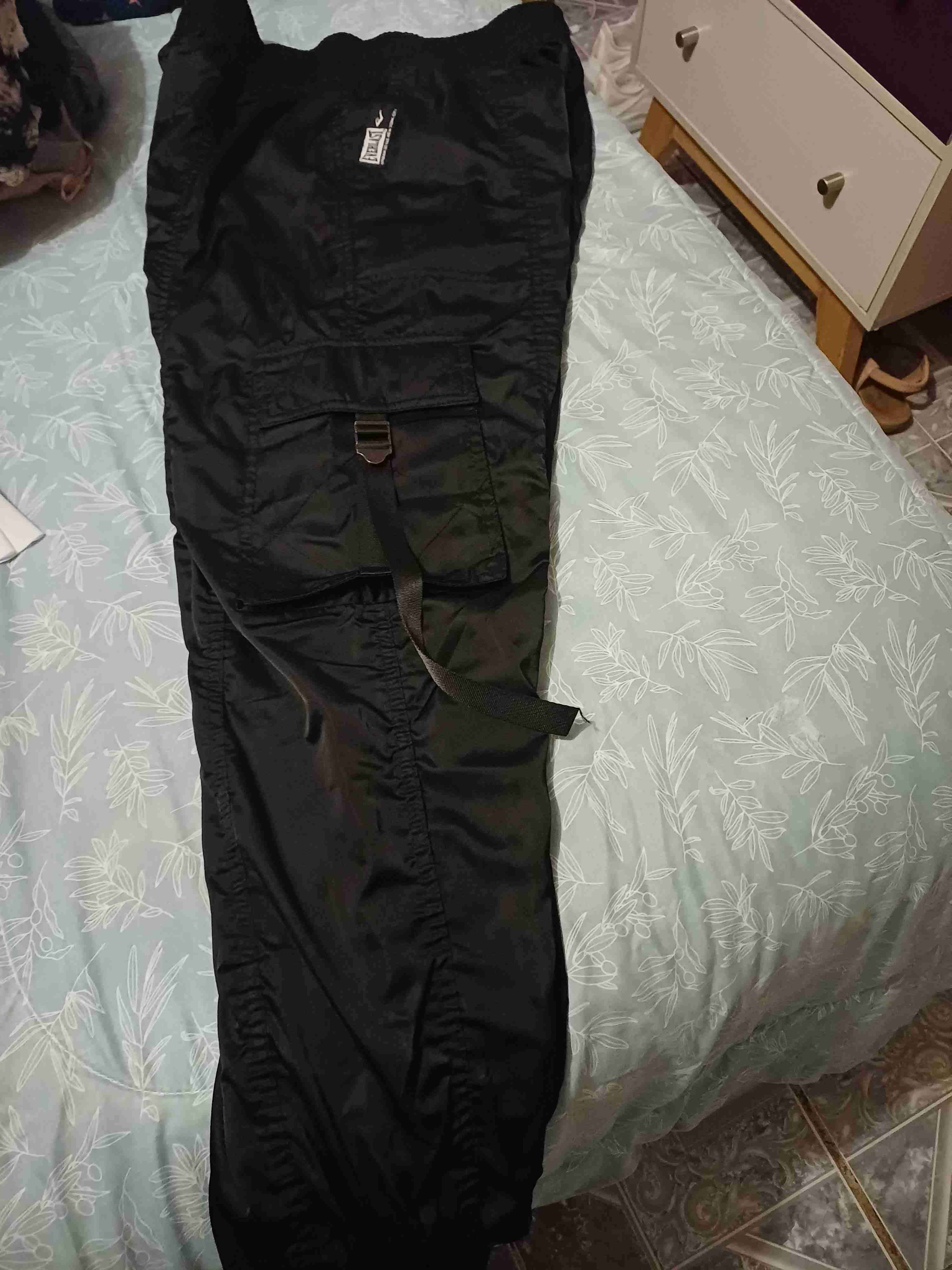 Pantalones cargo negros con logo - 2