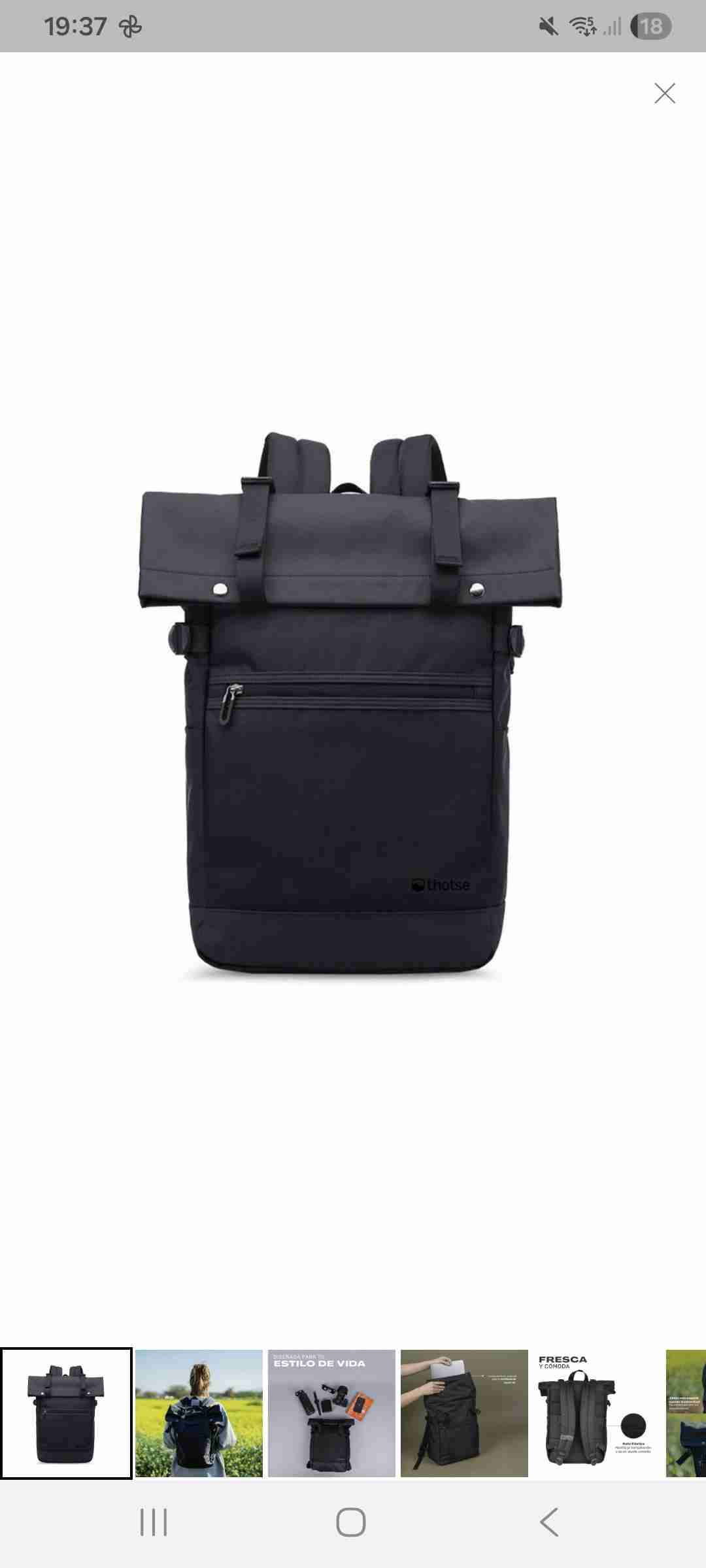 Mochila negra lhotse - miniatura 2