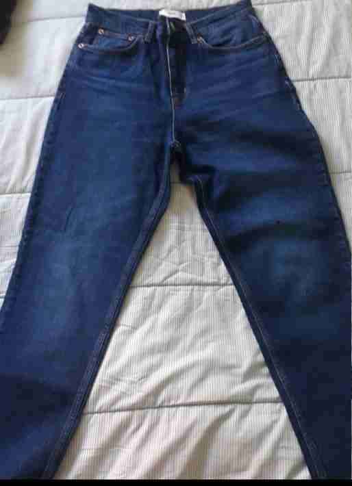 Jeans azul oscuro para mujer - miniatura 2