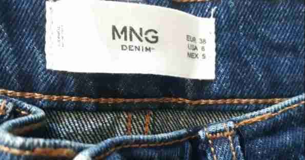 Jeans azul oscuro para mujer - miniatura 3