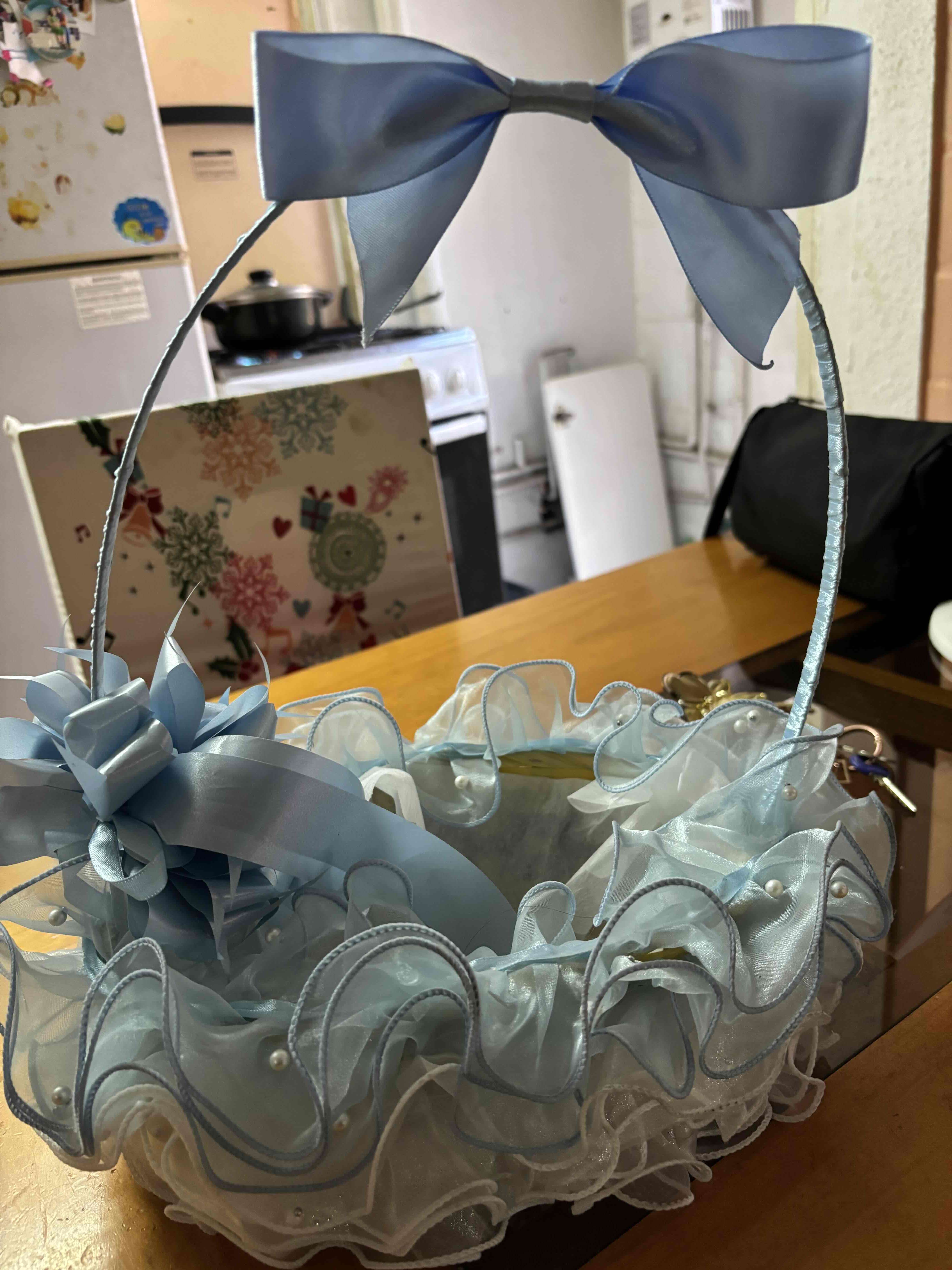 Canasta decorativa azul - miniatura 1