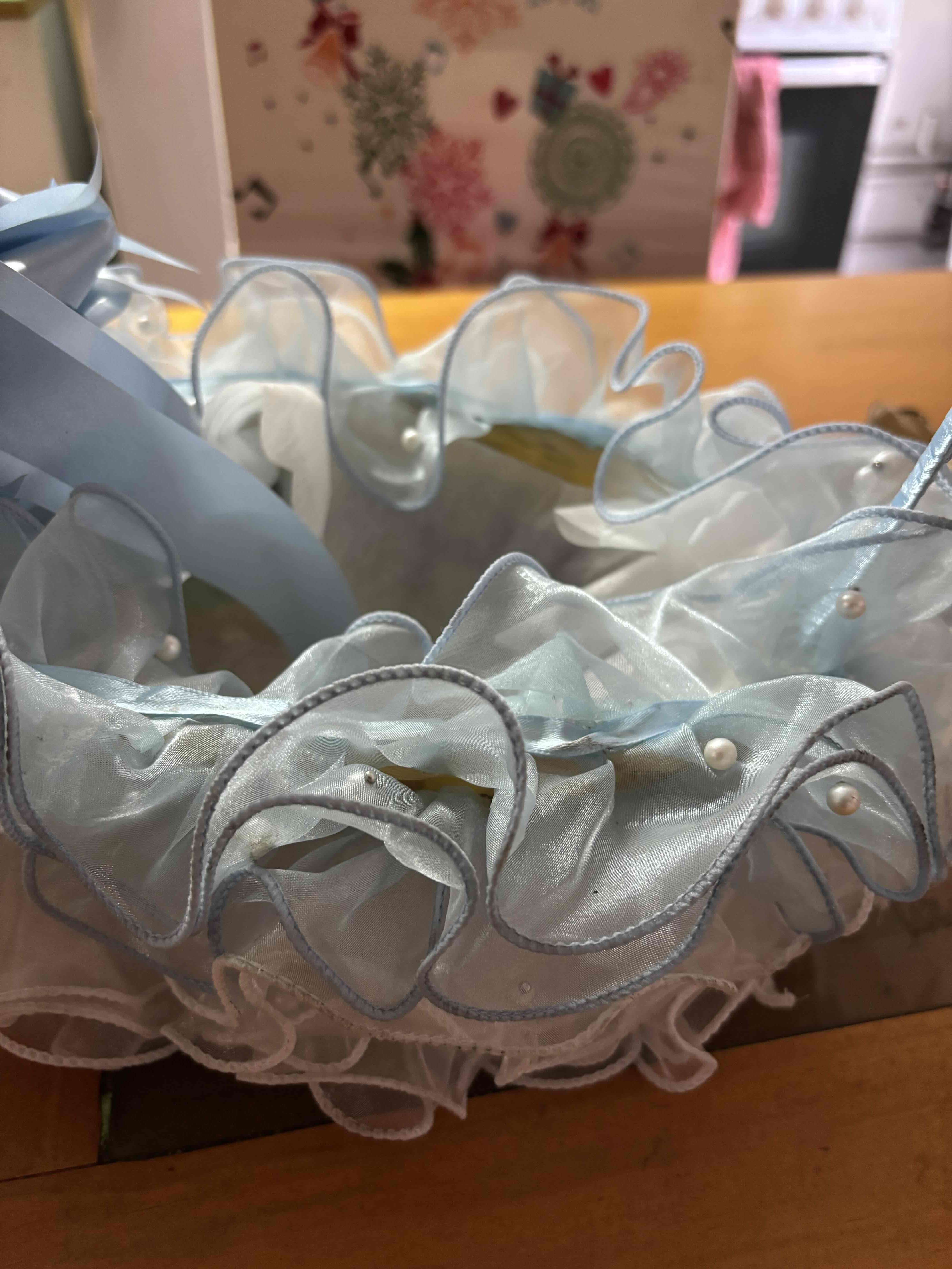 Canasta decorativa azul - miniatura 3