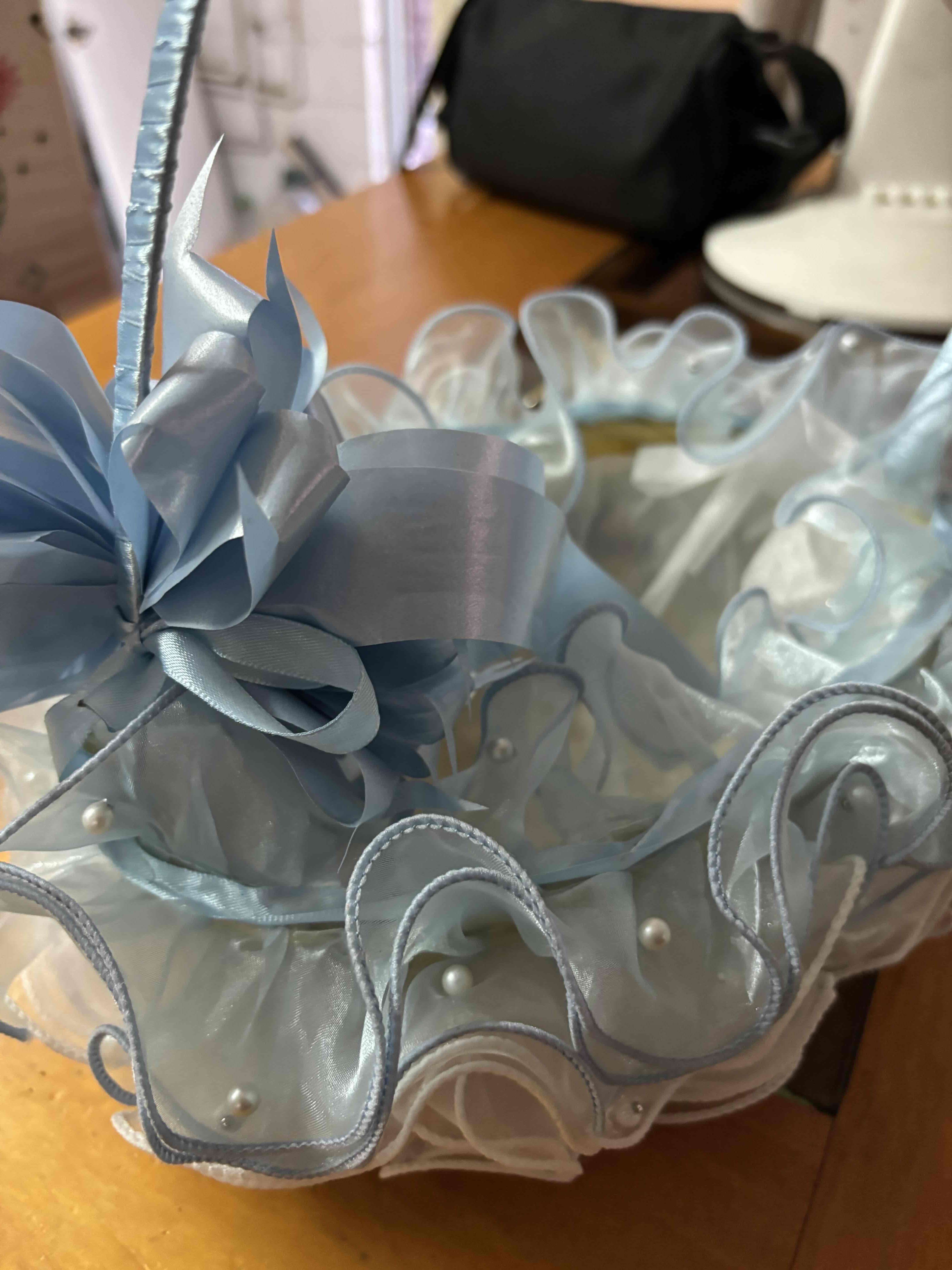 Canasta decorativa azul - miniatura 4