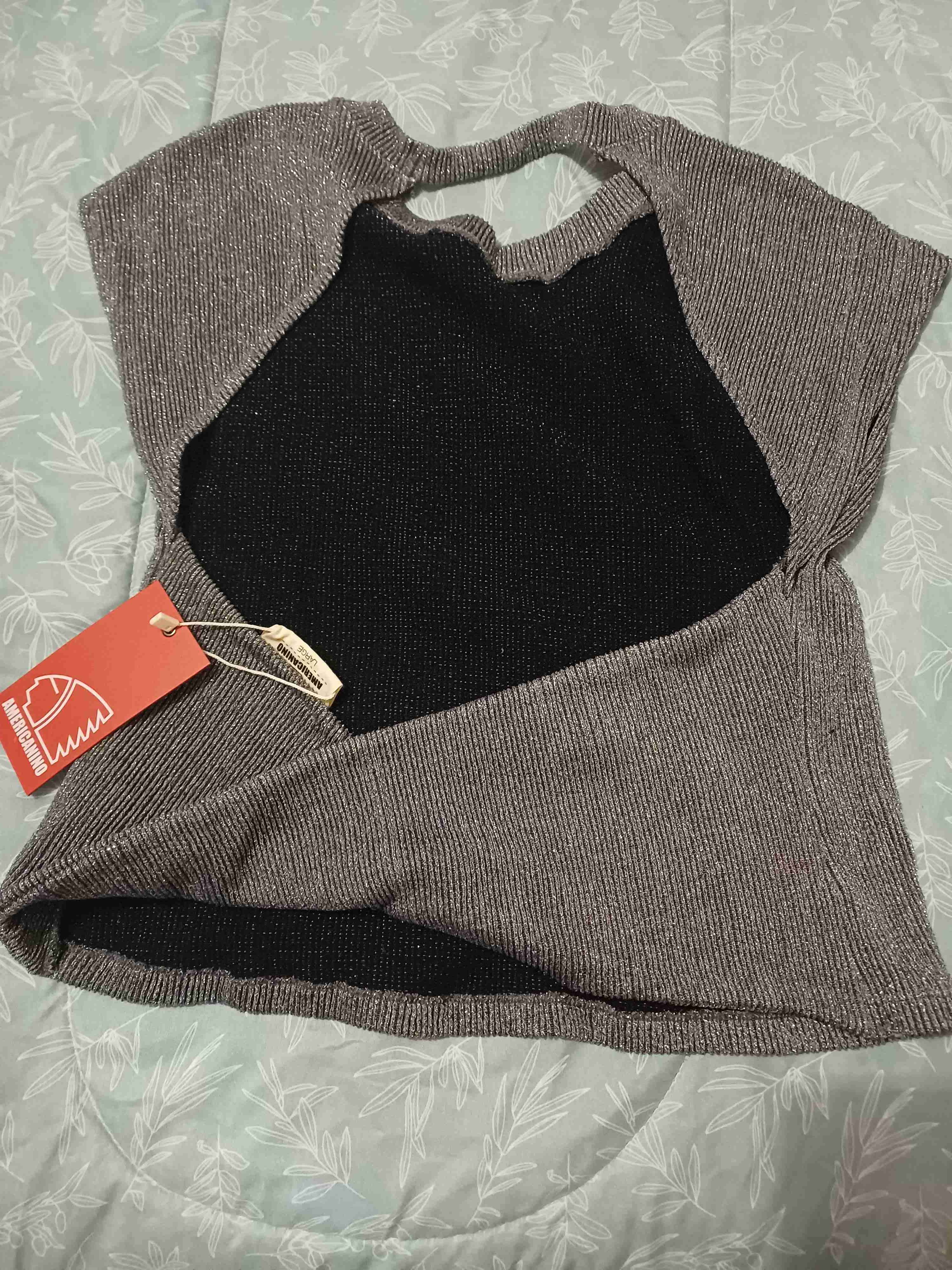 Polera gris con brillo - miniatura 2