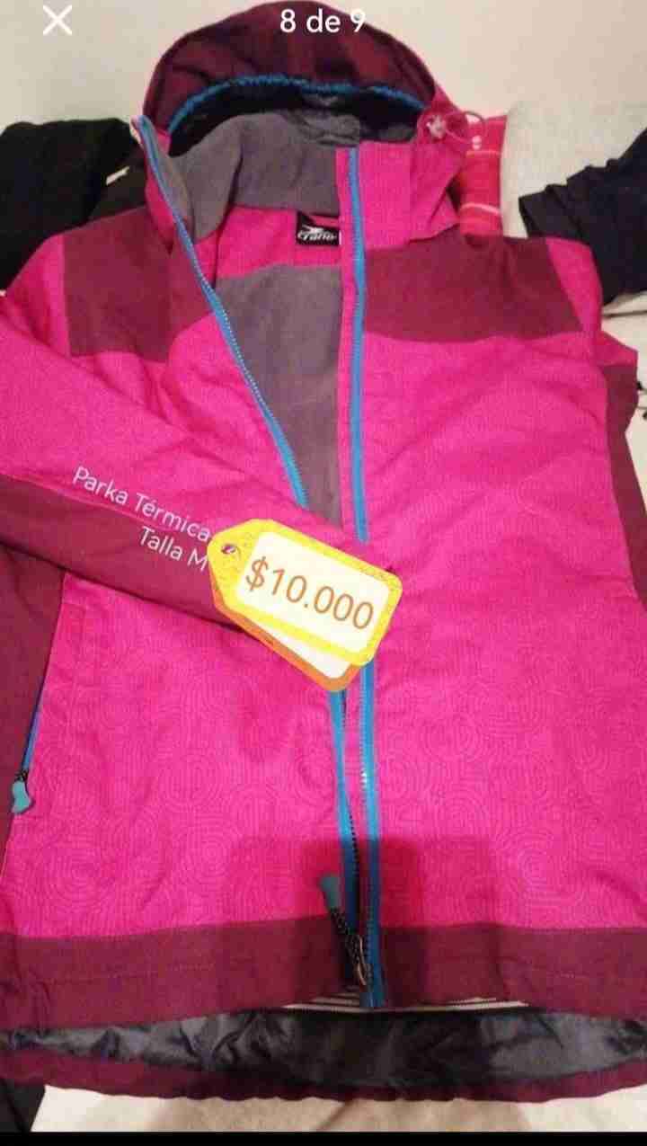 Parka térmica fucsia talla M