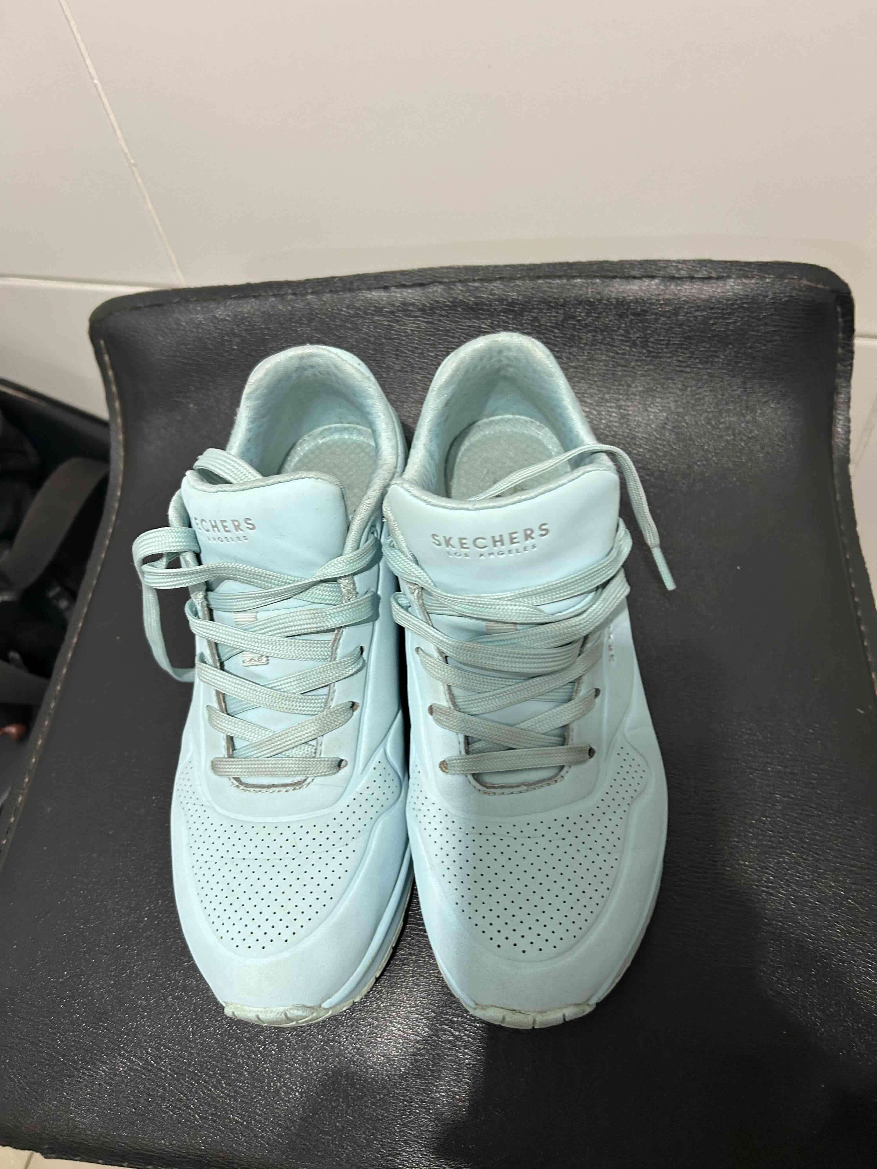 Zapatillas deportivas Skechers celeste - miniatura 1