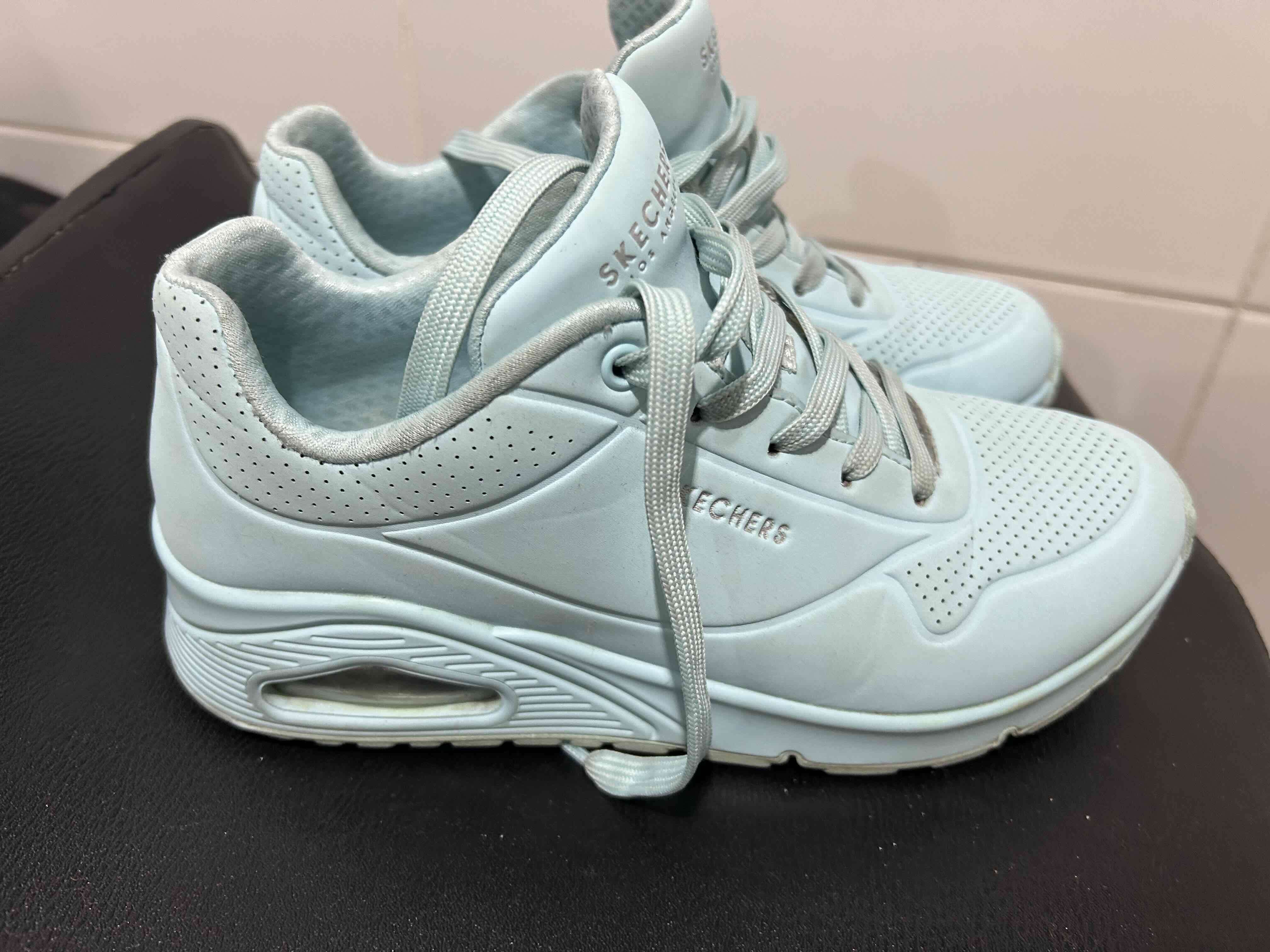 Zapatillas deportivas Skechers celeste - miniatura 4