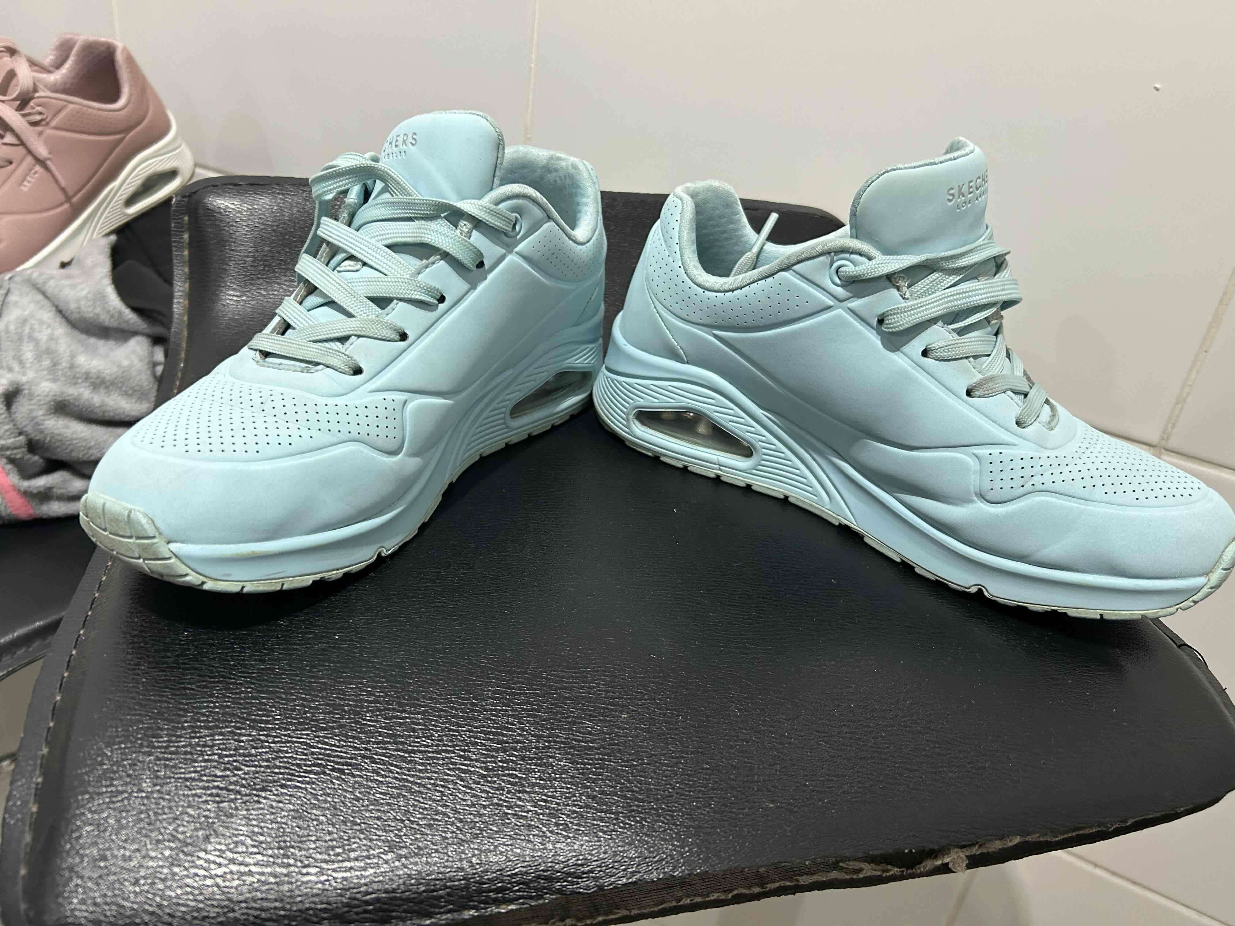 Zapatillas deportivas Skechers celeste - miniatura 5