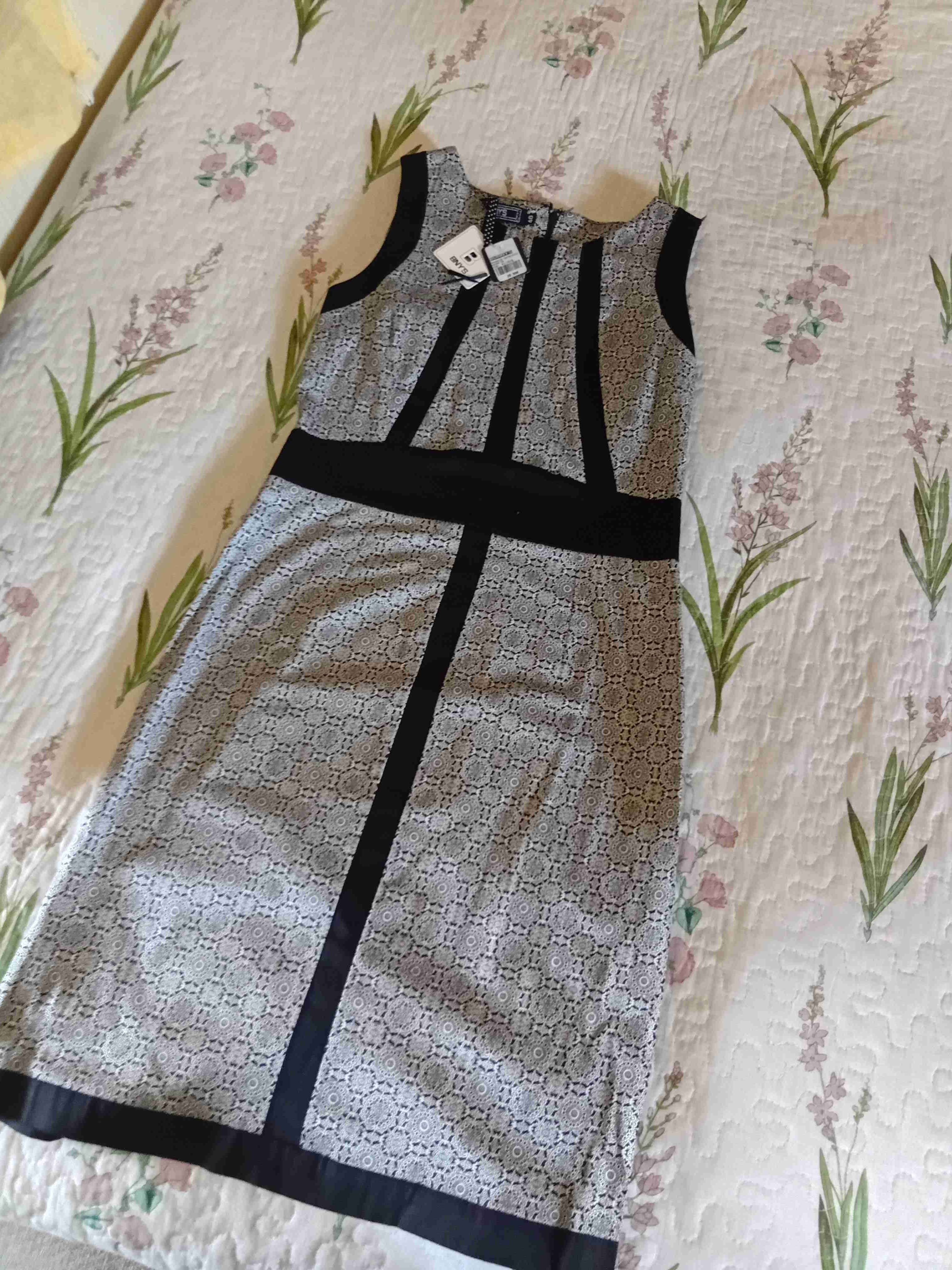 Vestido sin mangas estampado en negro - miniatura 2