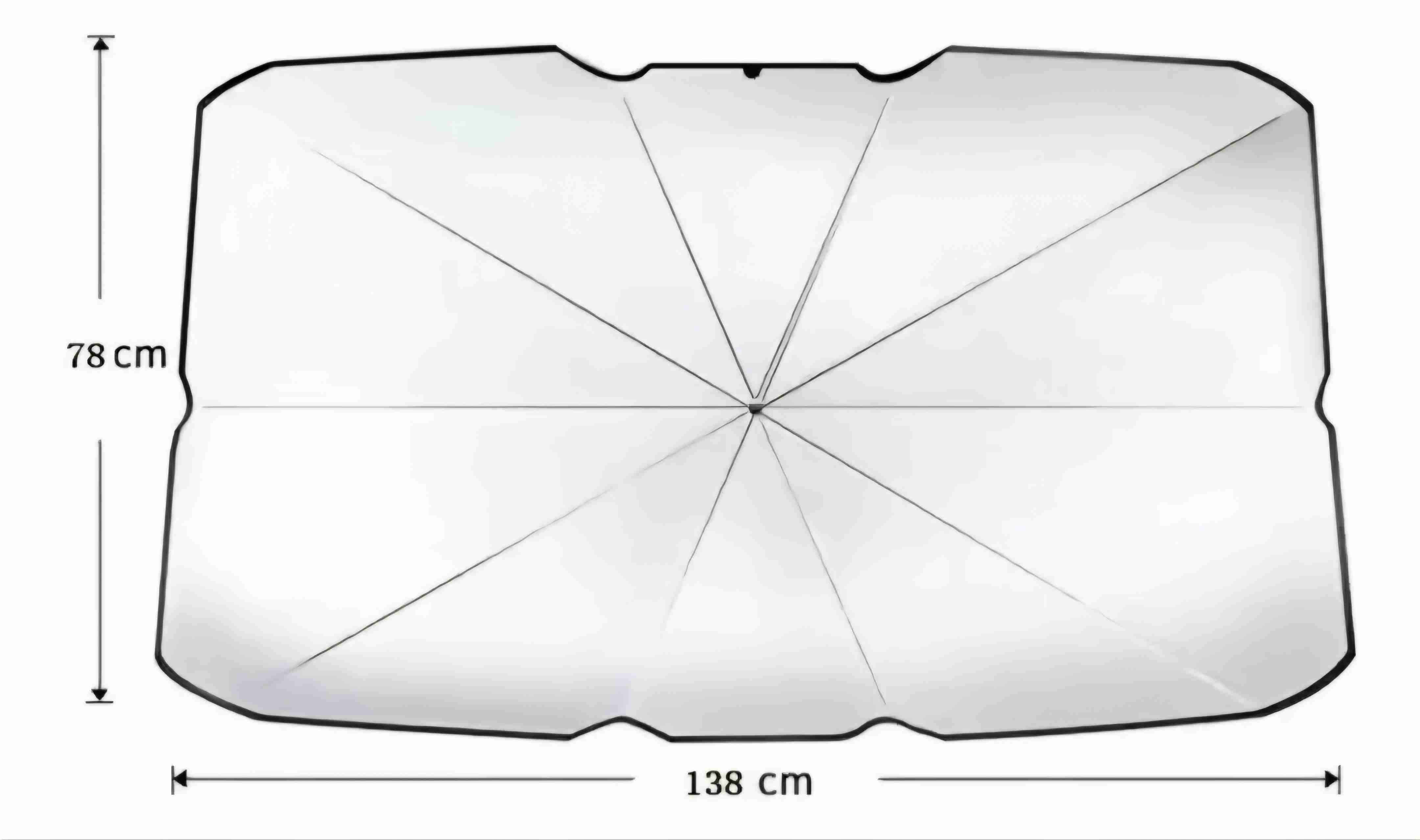 Parasol plegable para auto - miniatura 2