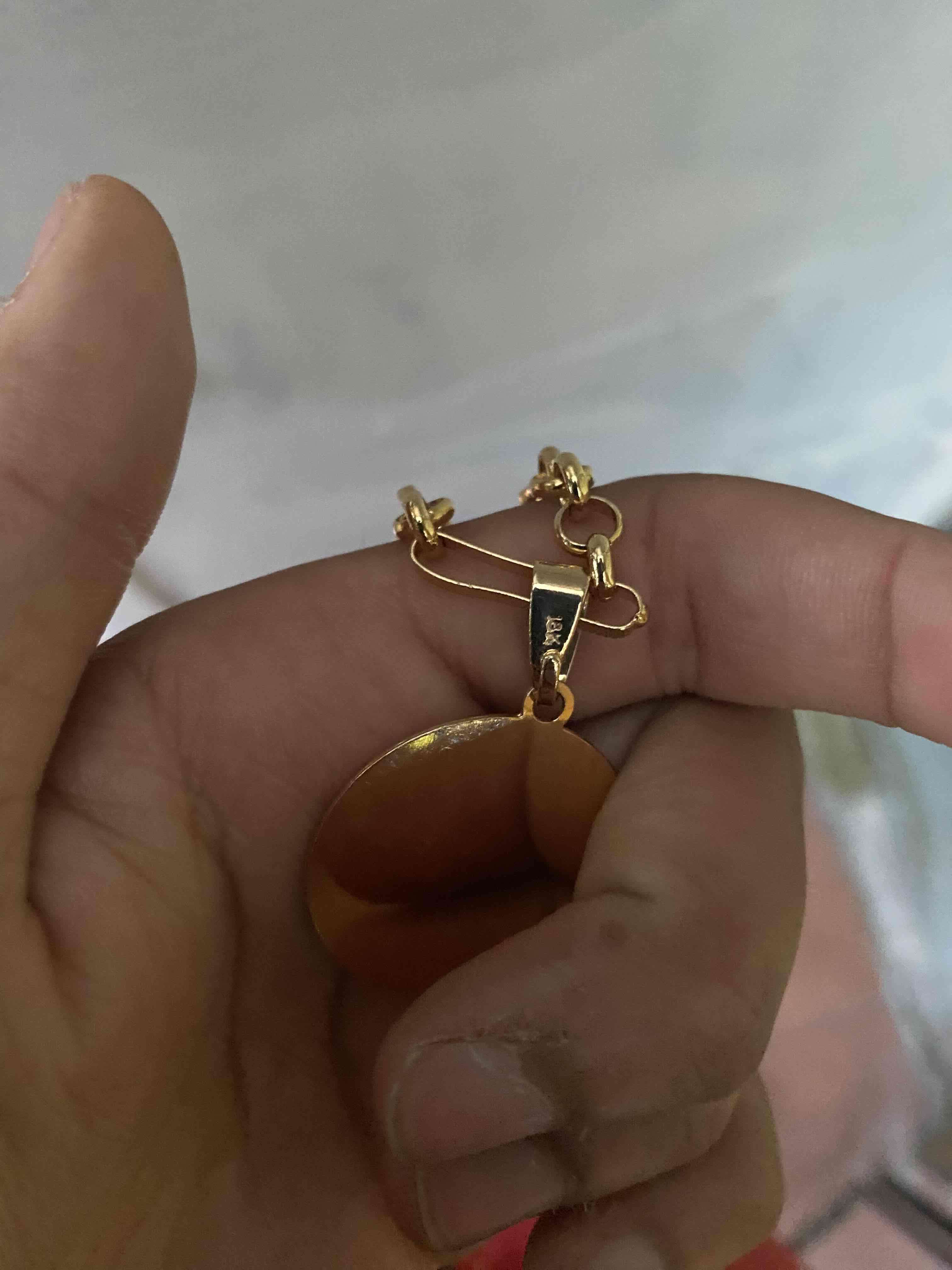 Rolo facetado+ dije redondo+ anillo todo con sello - miniatura 4