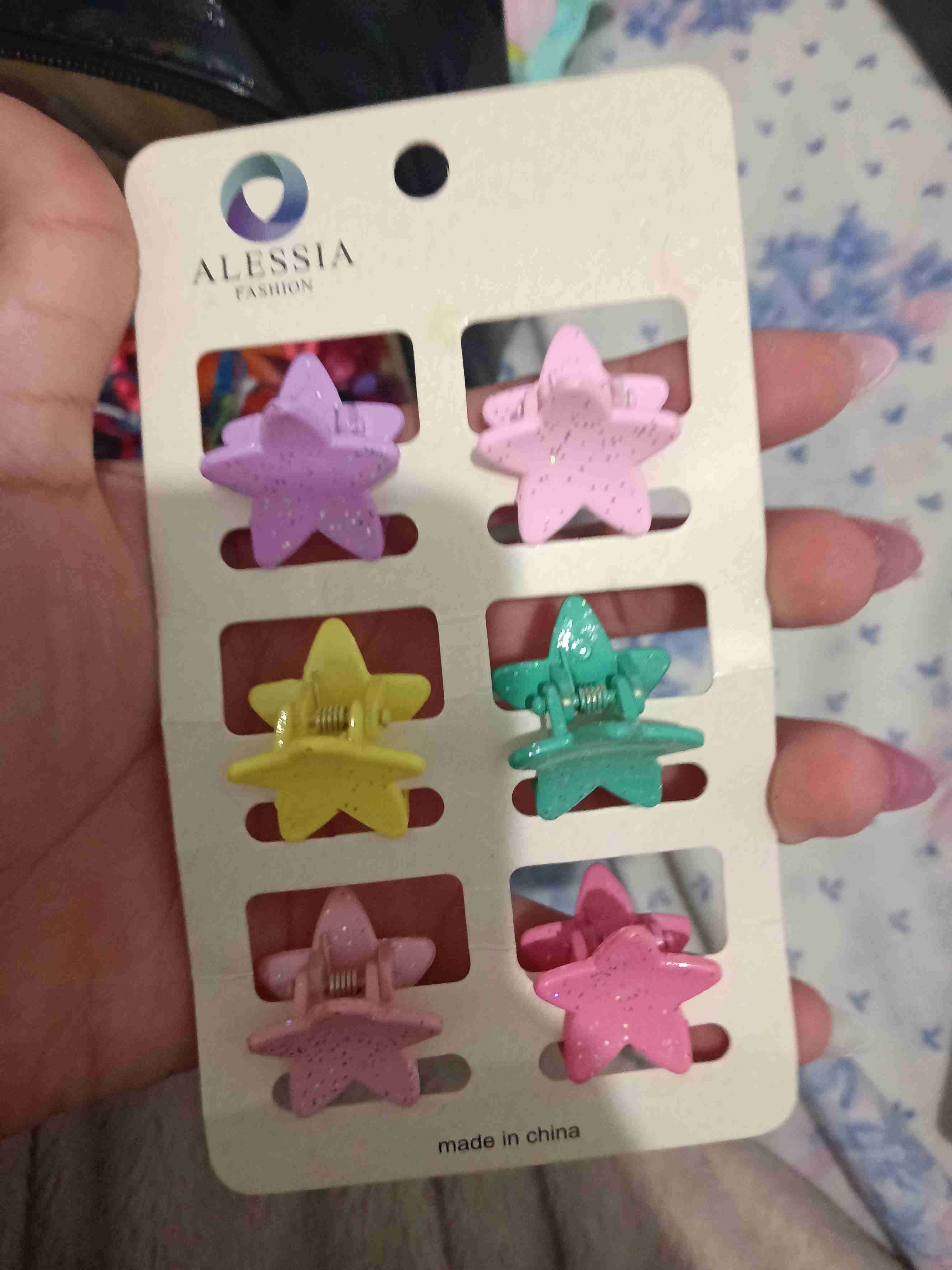 Set de pinzas estrella coloridas - 1