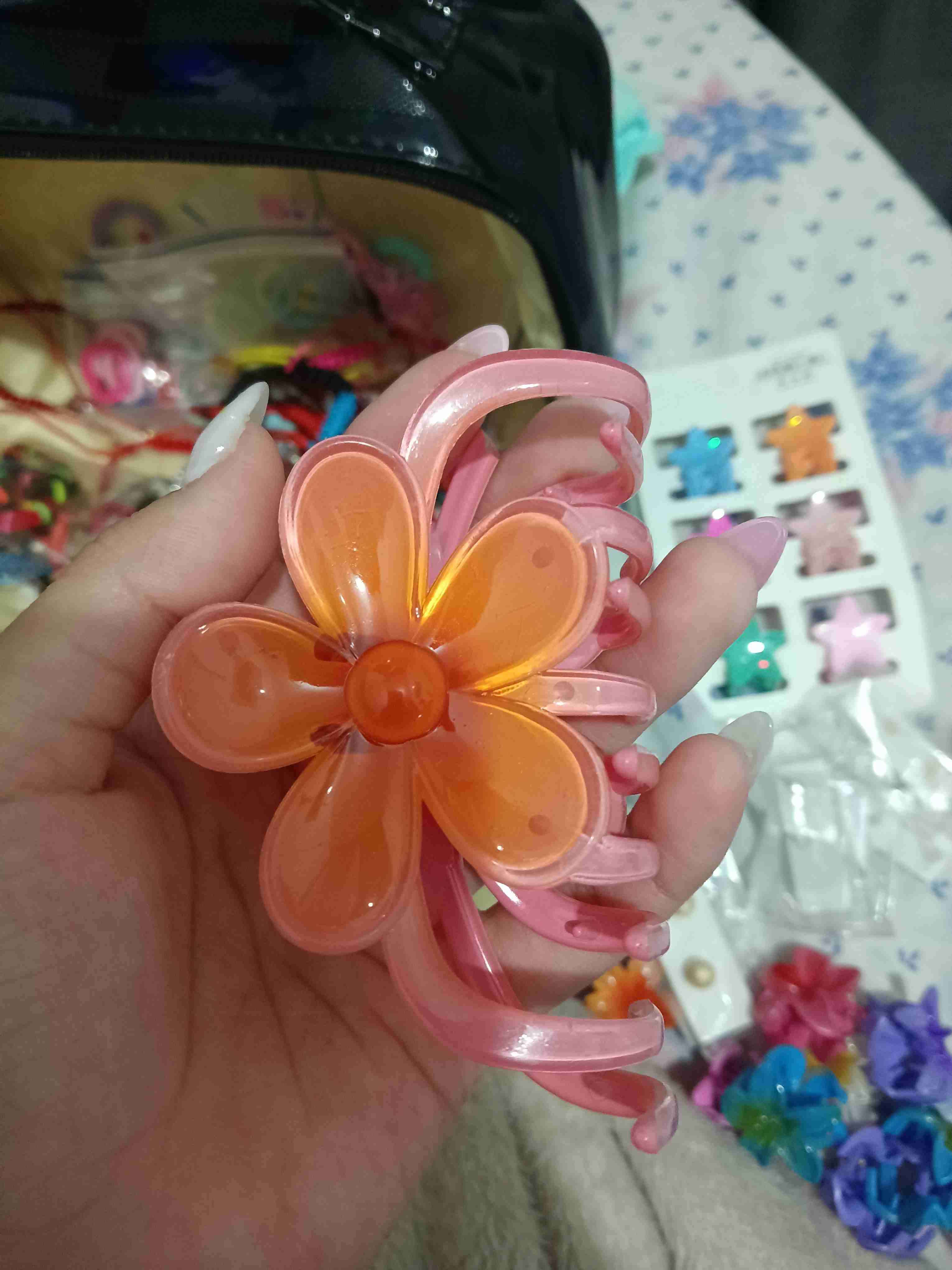 Pinzas de pelo floridas - miniatura 2