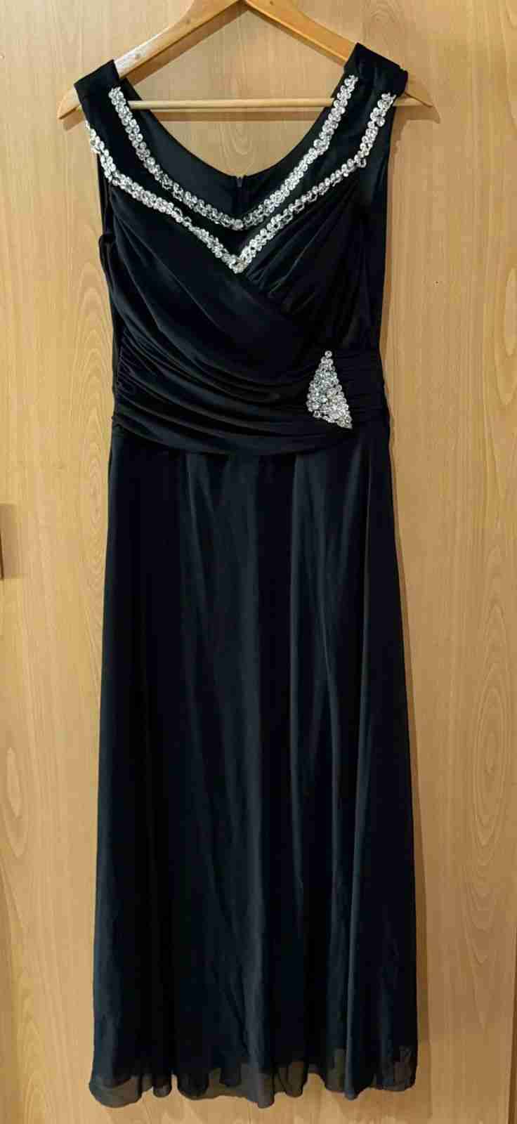 Vestido largo azul sin detalles - 3