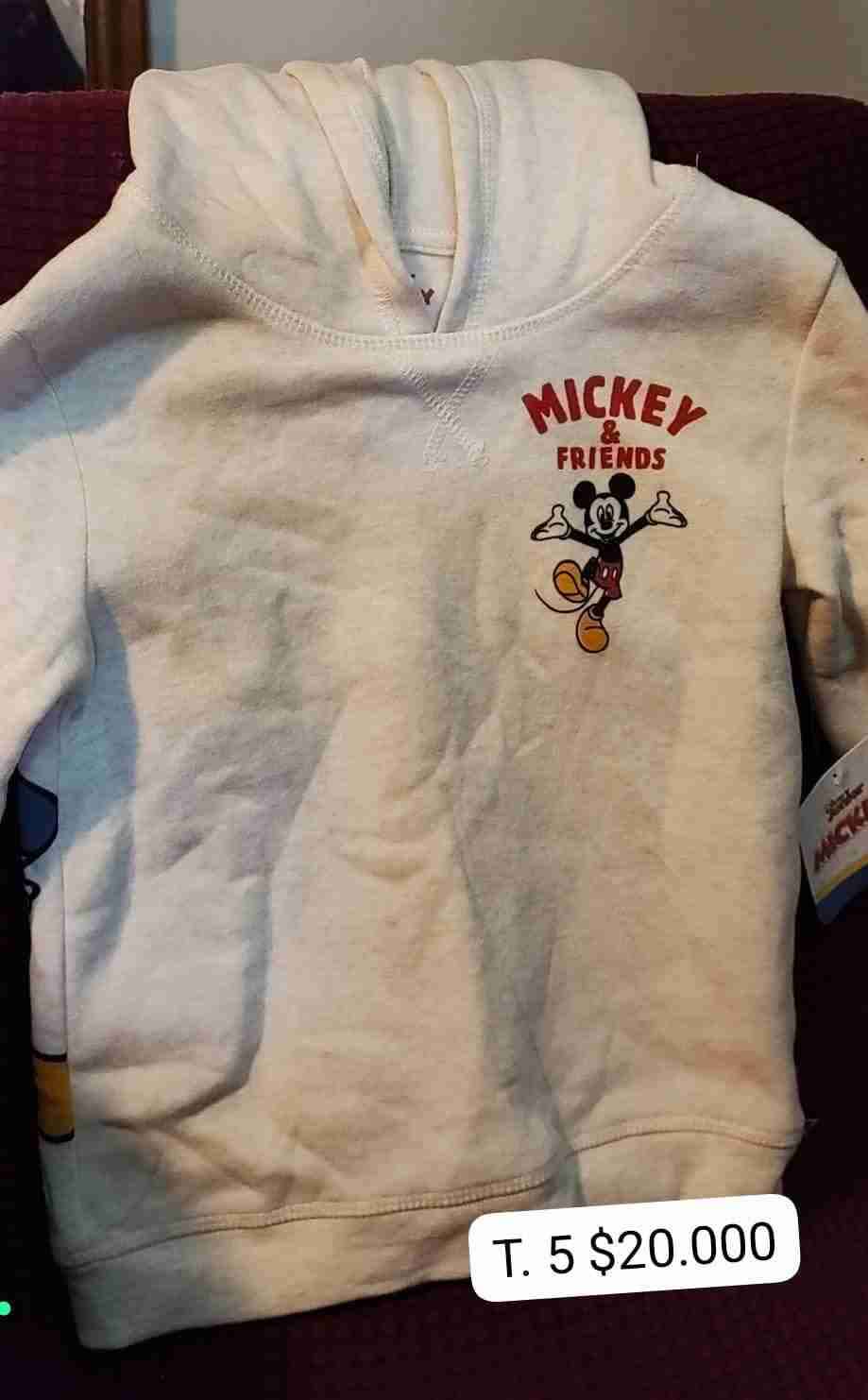 Polerón Mickey & Friends blanco - 1