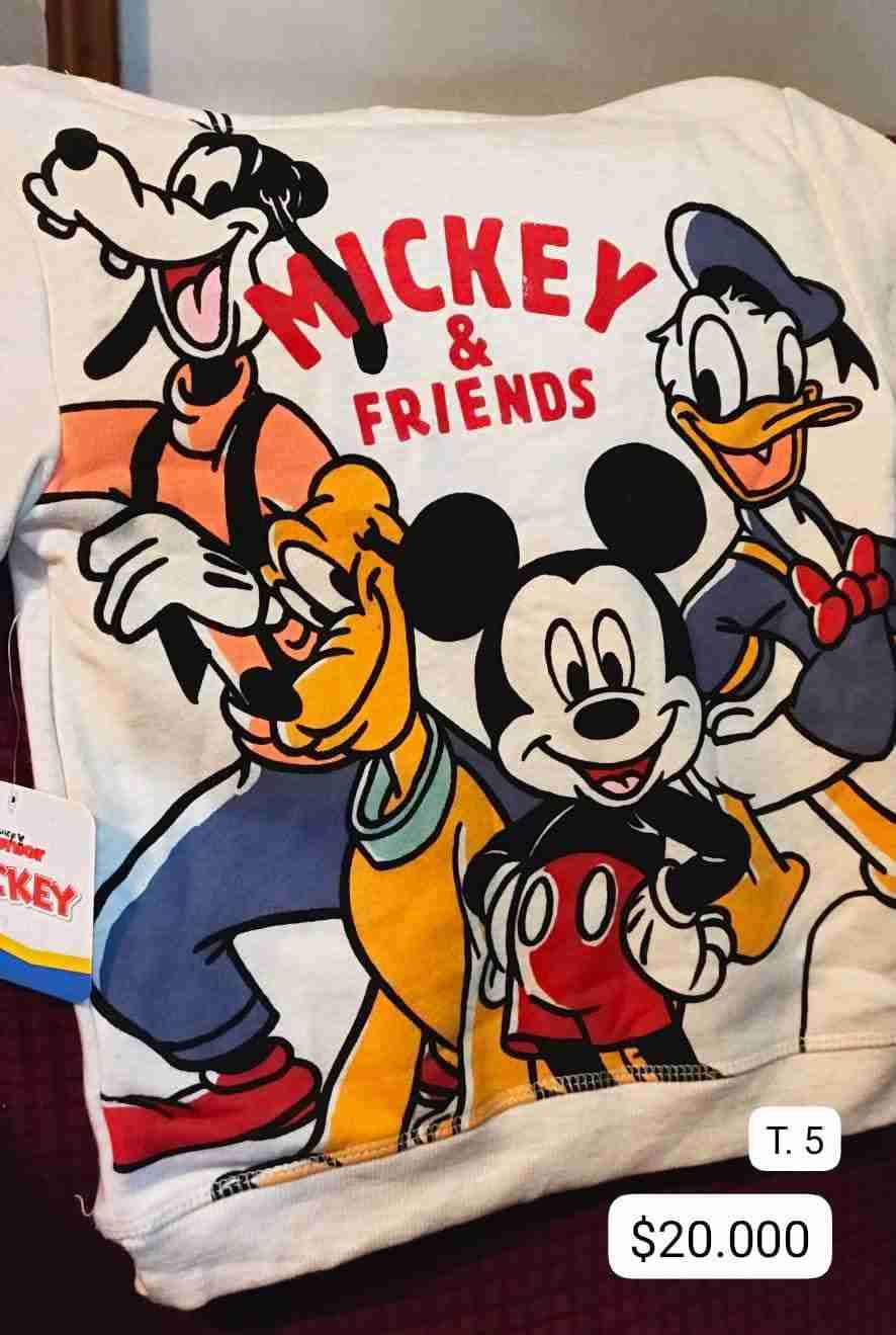 Polerón Mickey & Friends blanco - 2