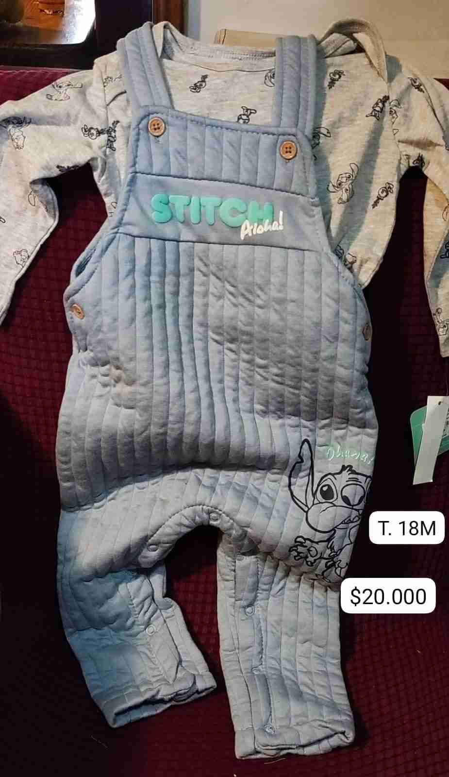 Conjunto bebé Stitch azul 18M
