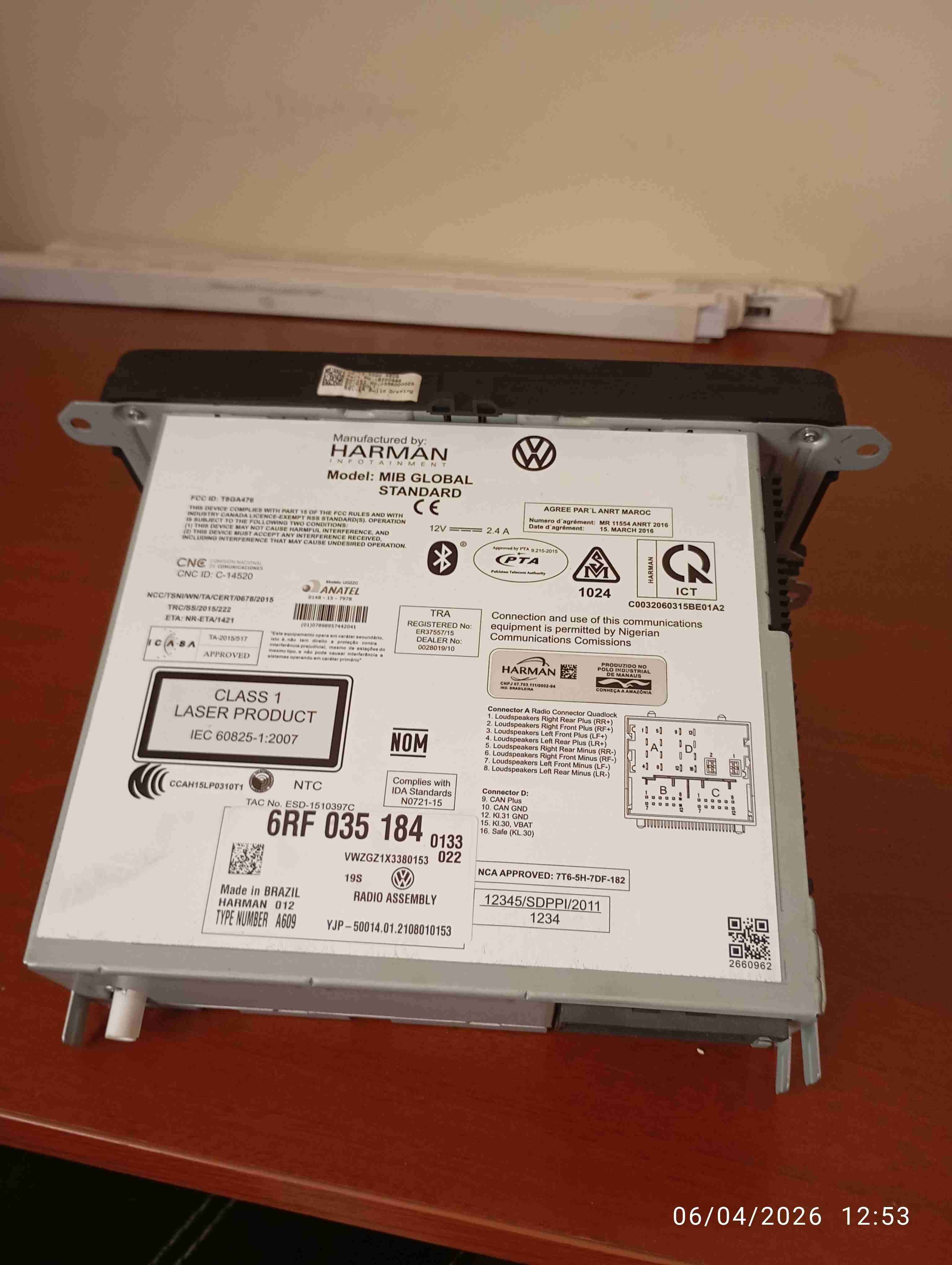 Radio original camioneta Volkswagen Amarok 2021 - 4