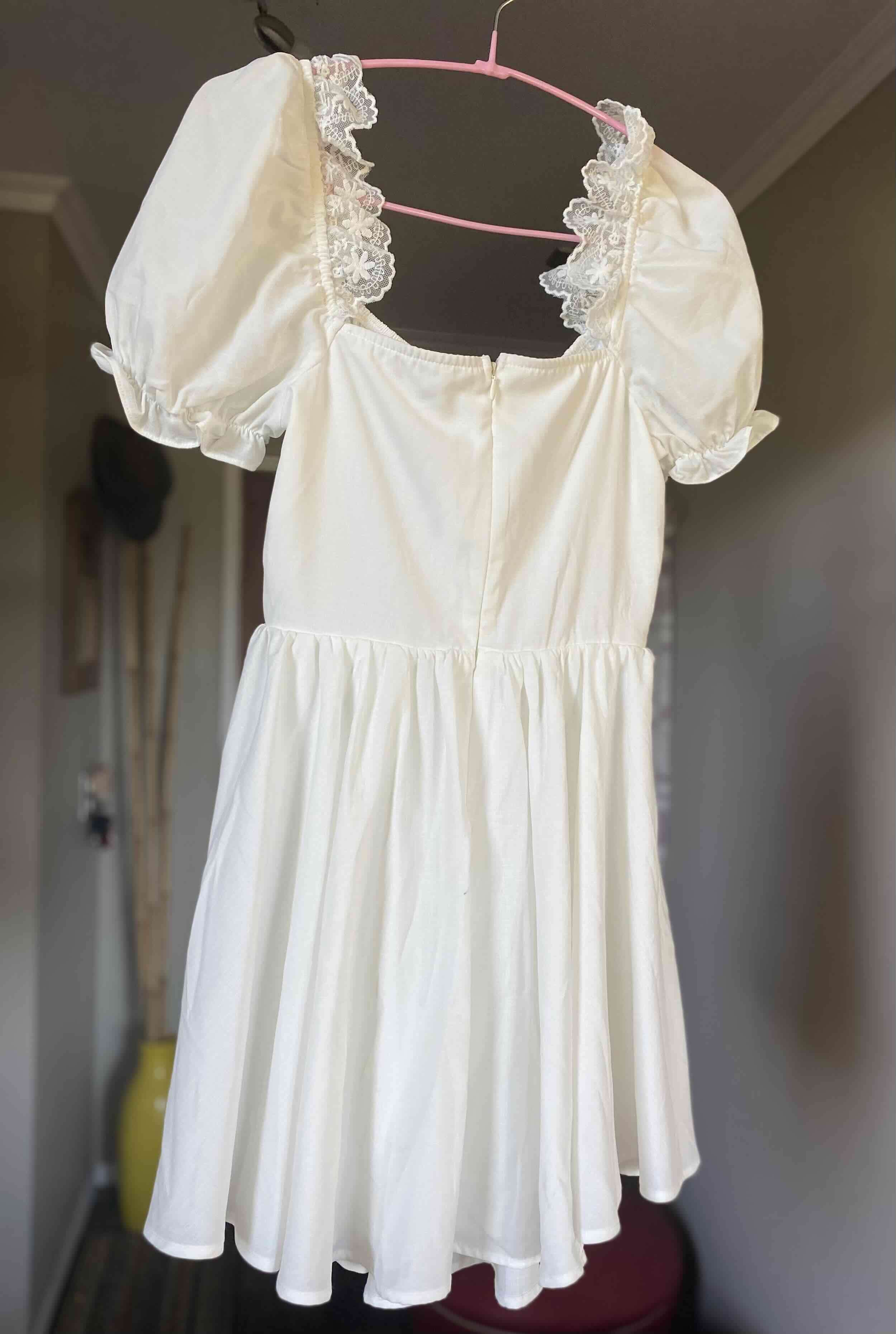 Vestido blanco con  encaje SHEIN - miniatura 2