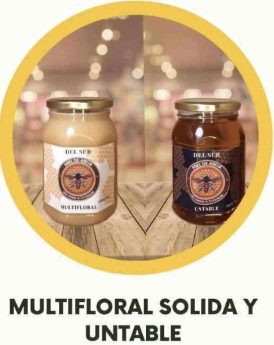 Miel Multifloral Sólida y Untable