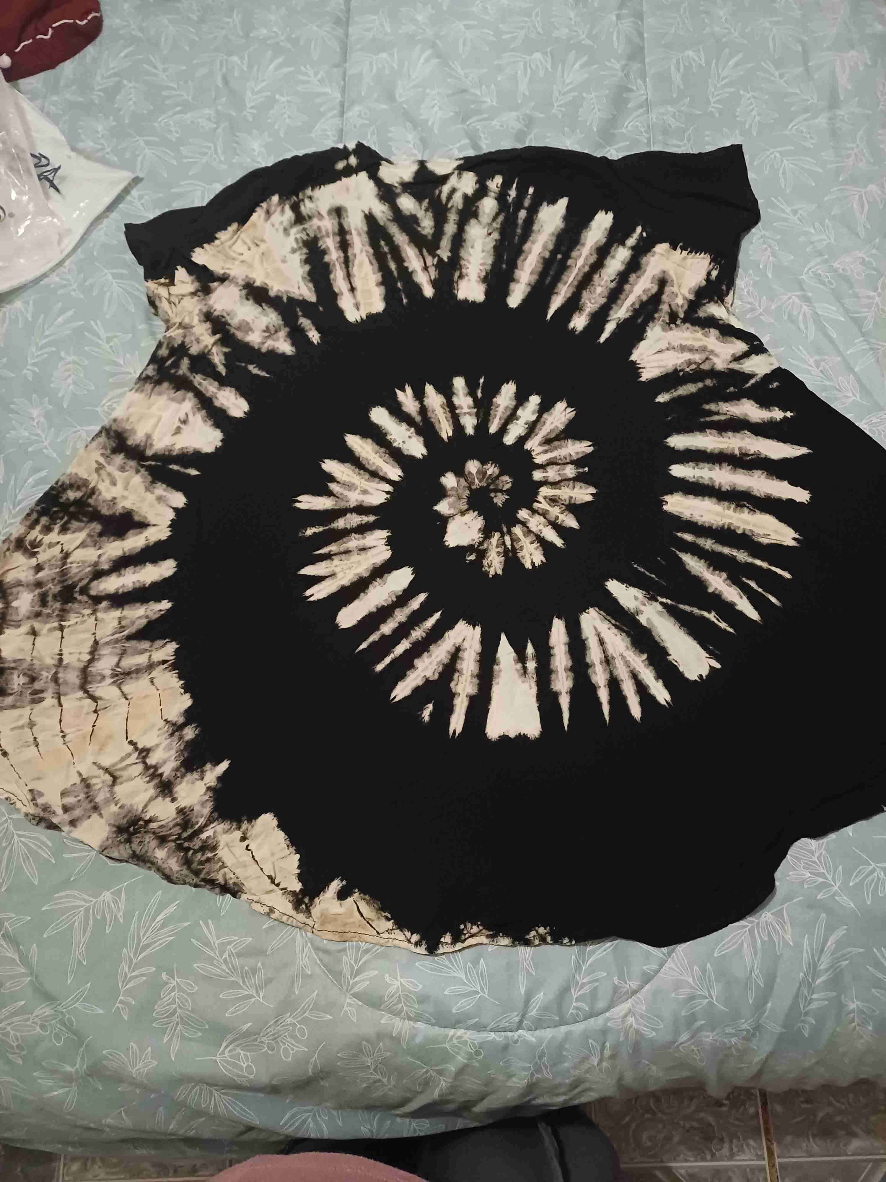 Polera tie-dye negro y beige - miniatura 2