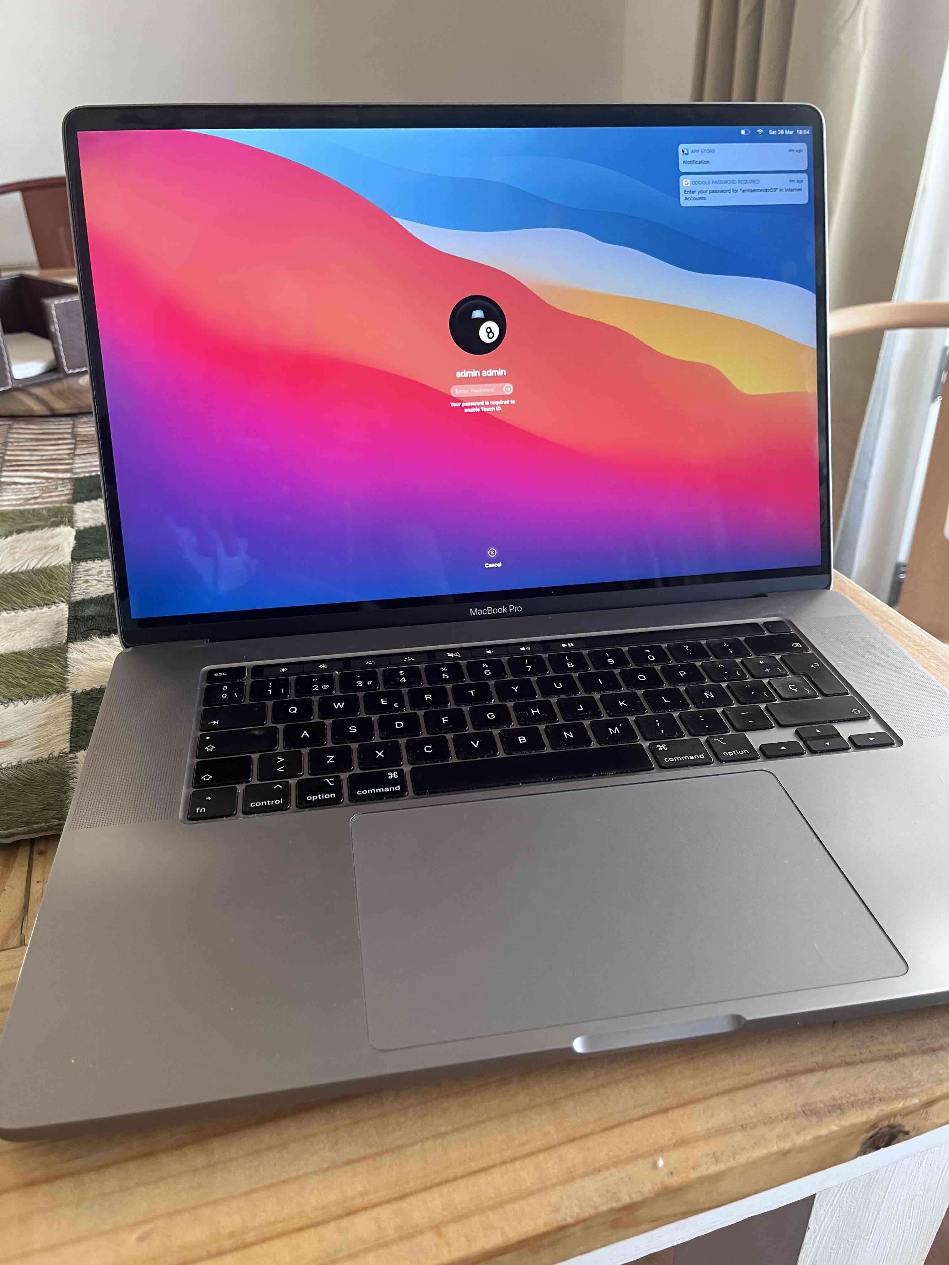 MacBook Pro 16 pulgadas 2019 - 2
