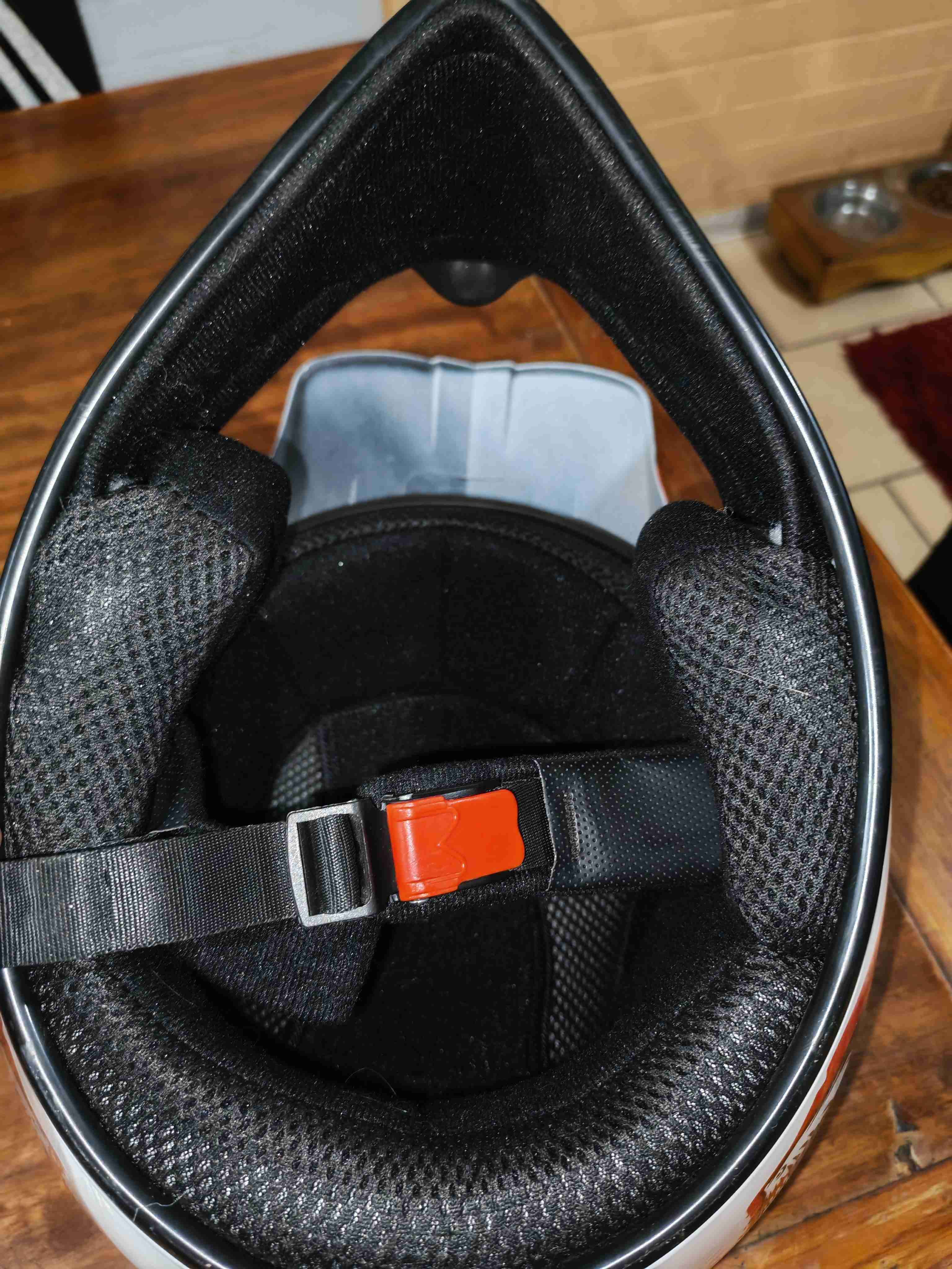 Casco de moto blanco - 2