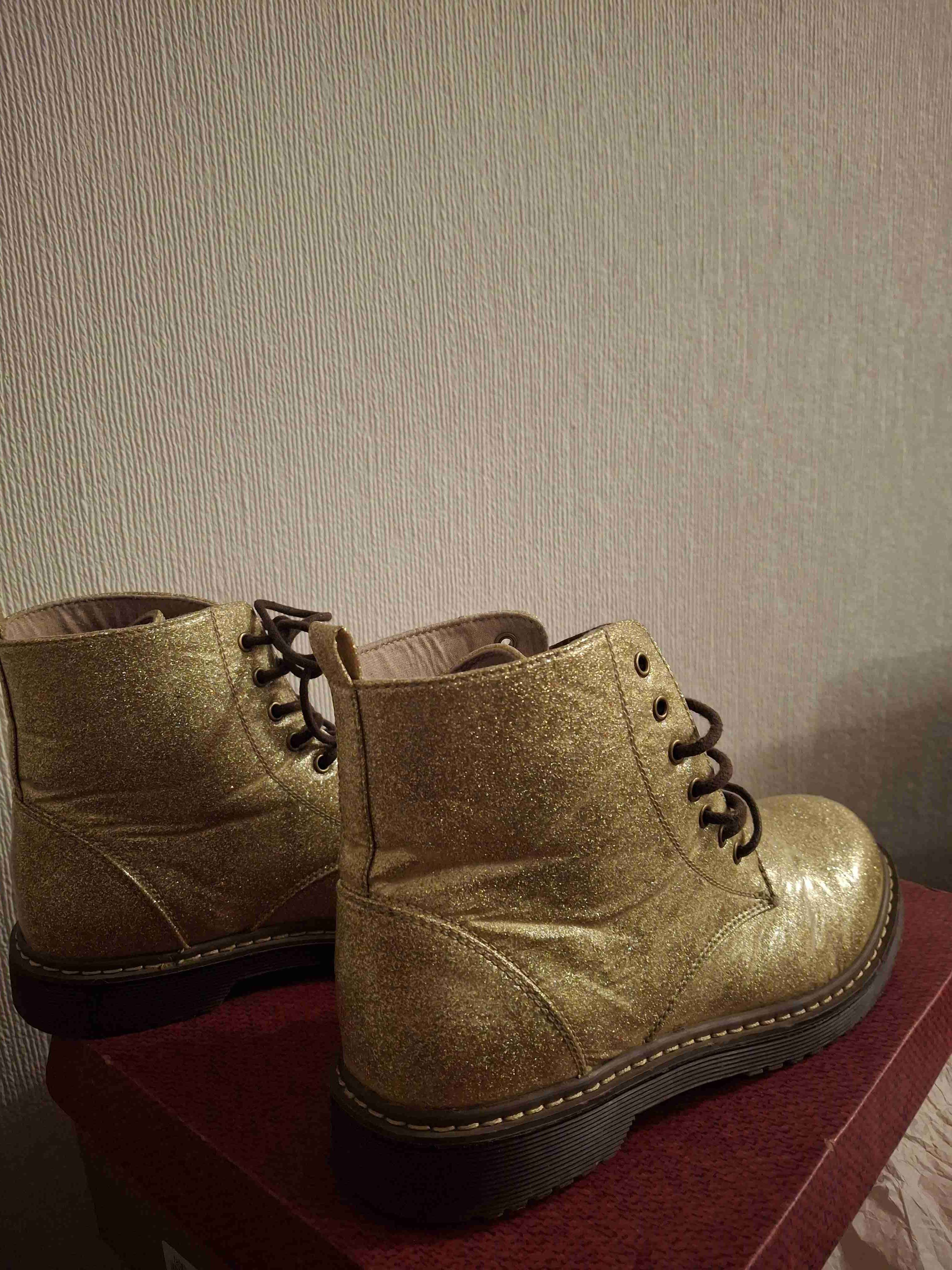 Botas doradas brillantes para niña - miniatura 2