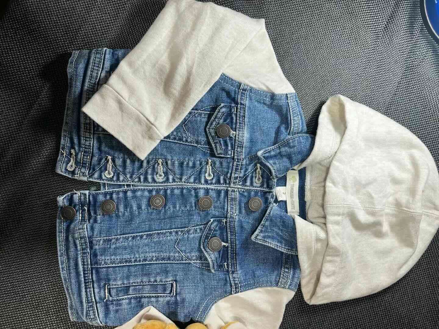 Polerón azul Adidas con capucha - 2