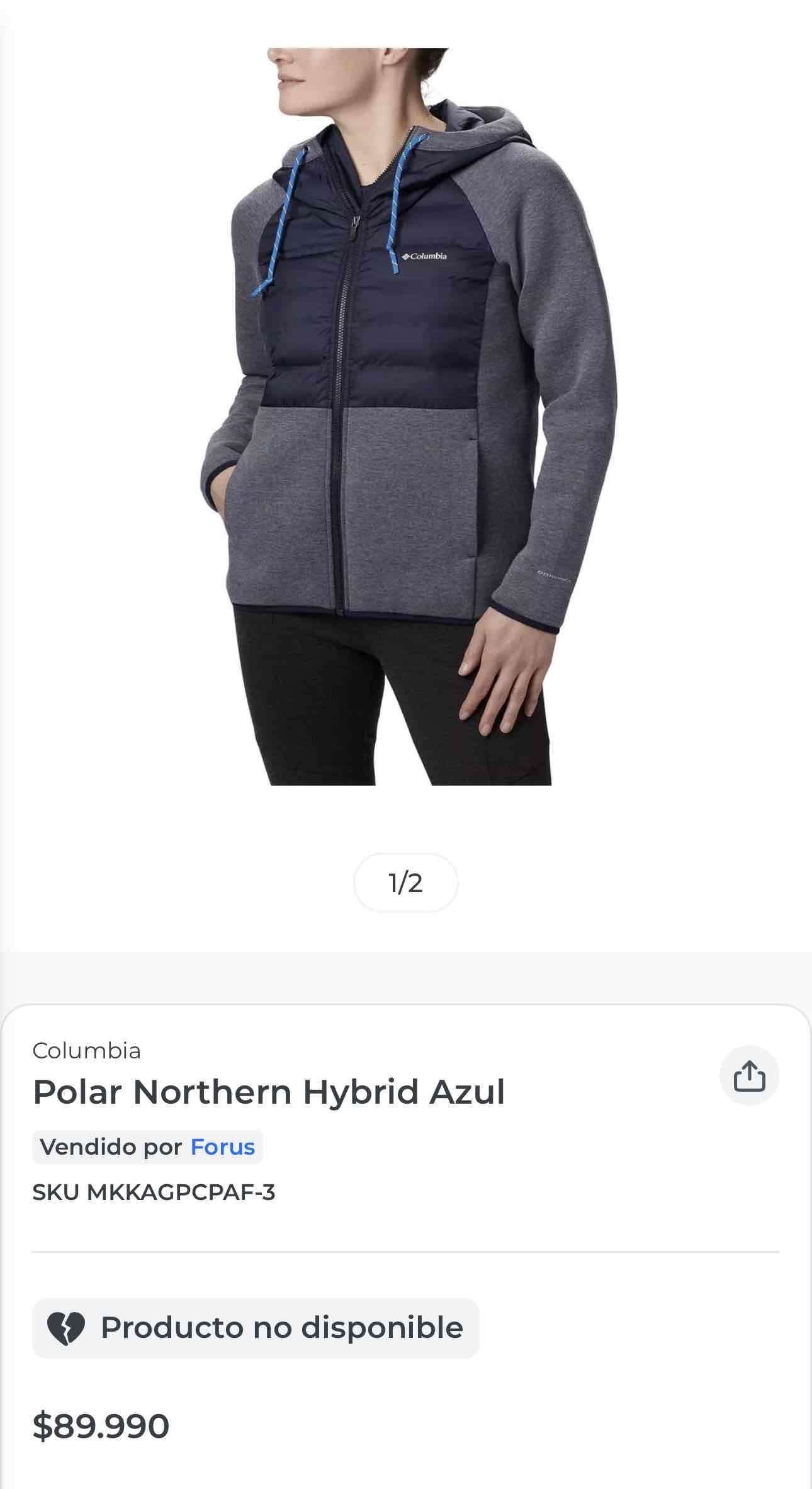 Poleron Mujer Northern Hybrid Columbia - 5