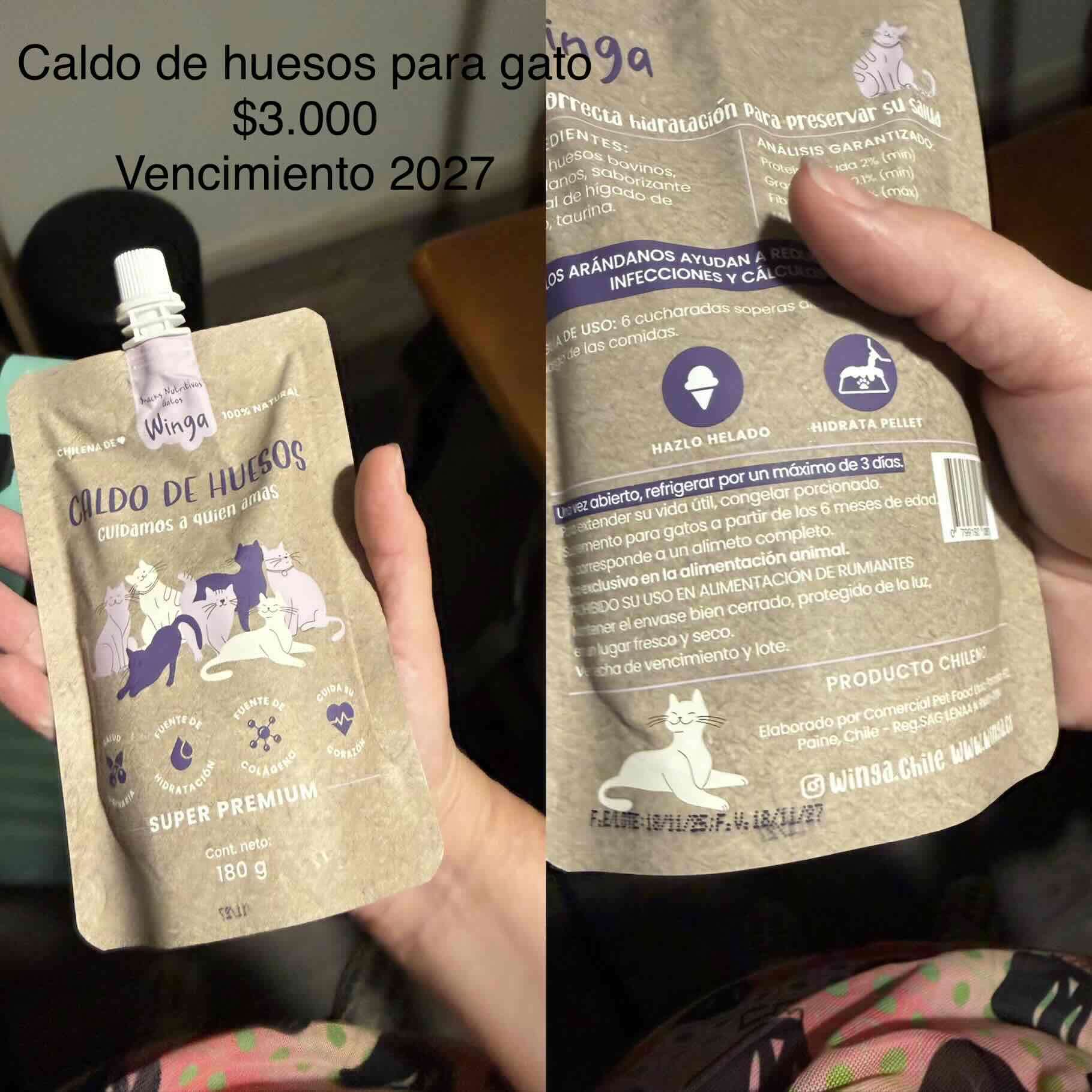 Caldo de huesos para gatos