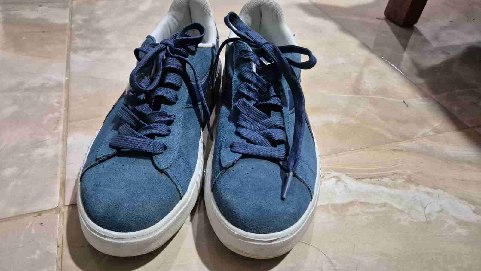 Zapatillas azules con cordones - 3