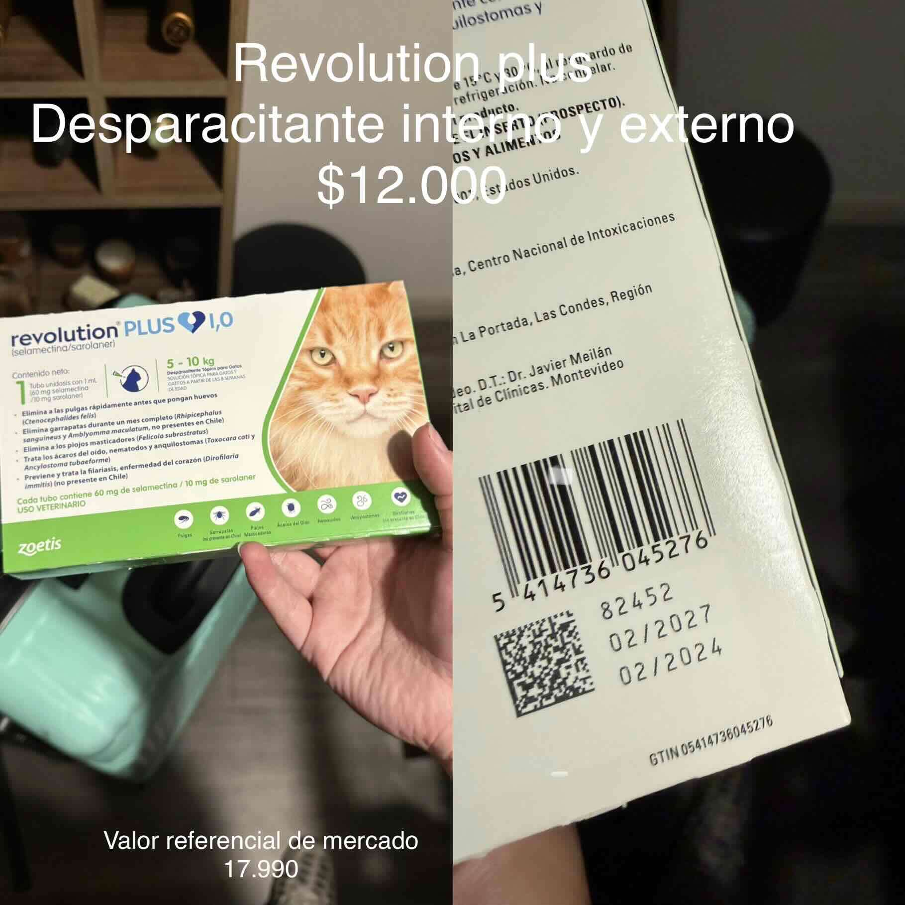 Desparasitante para gatos Revolution Plus