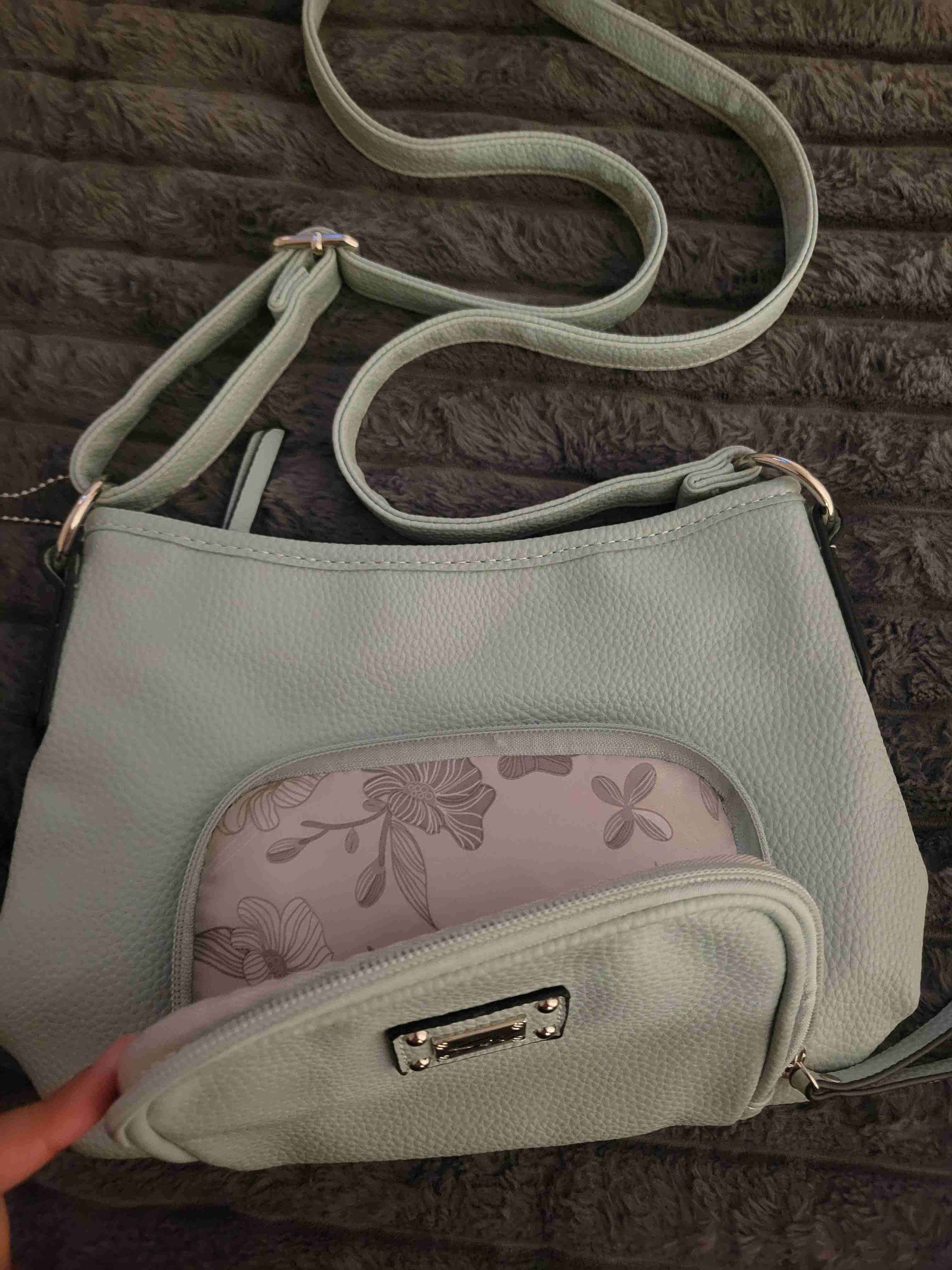 Cartera celeste Sei con correa - miniatura 3