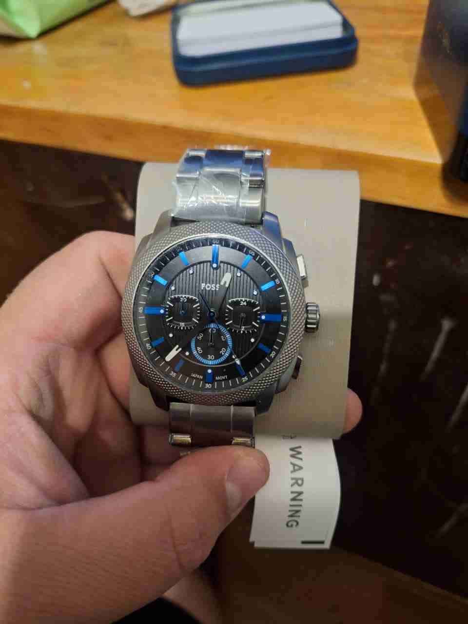 Reloj Fossil plateado con cronógrafo - miniatura 4