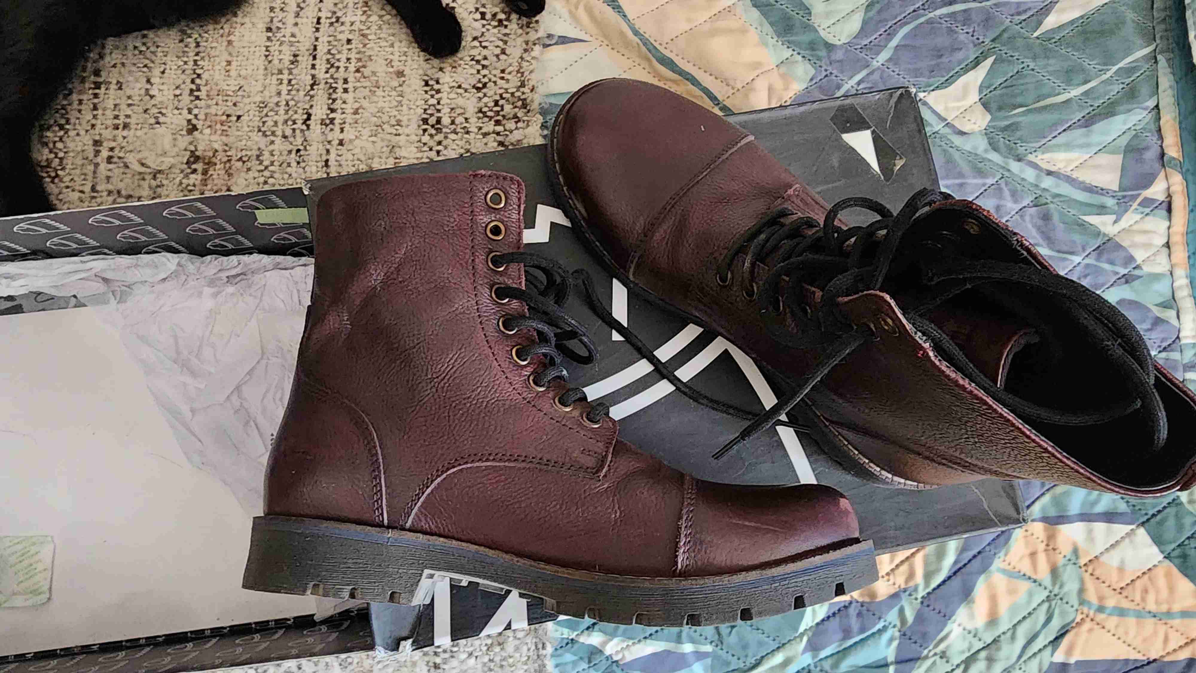 Botas de cuero marrón oscuro - 3