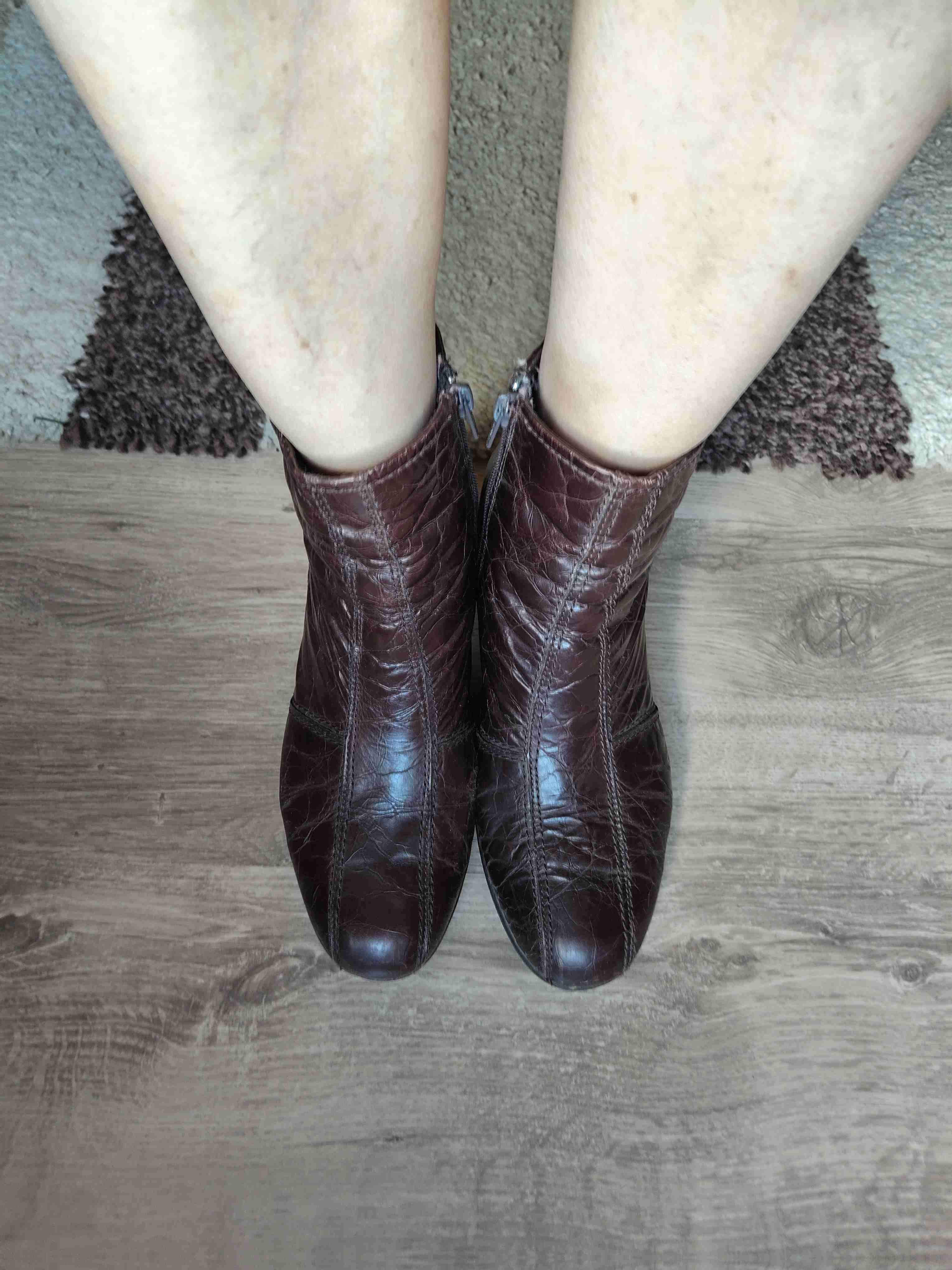 Botines marrones de cuero - miniatura 3