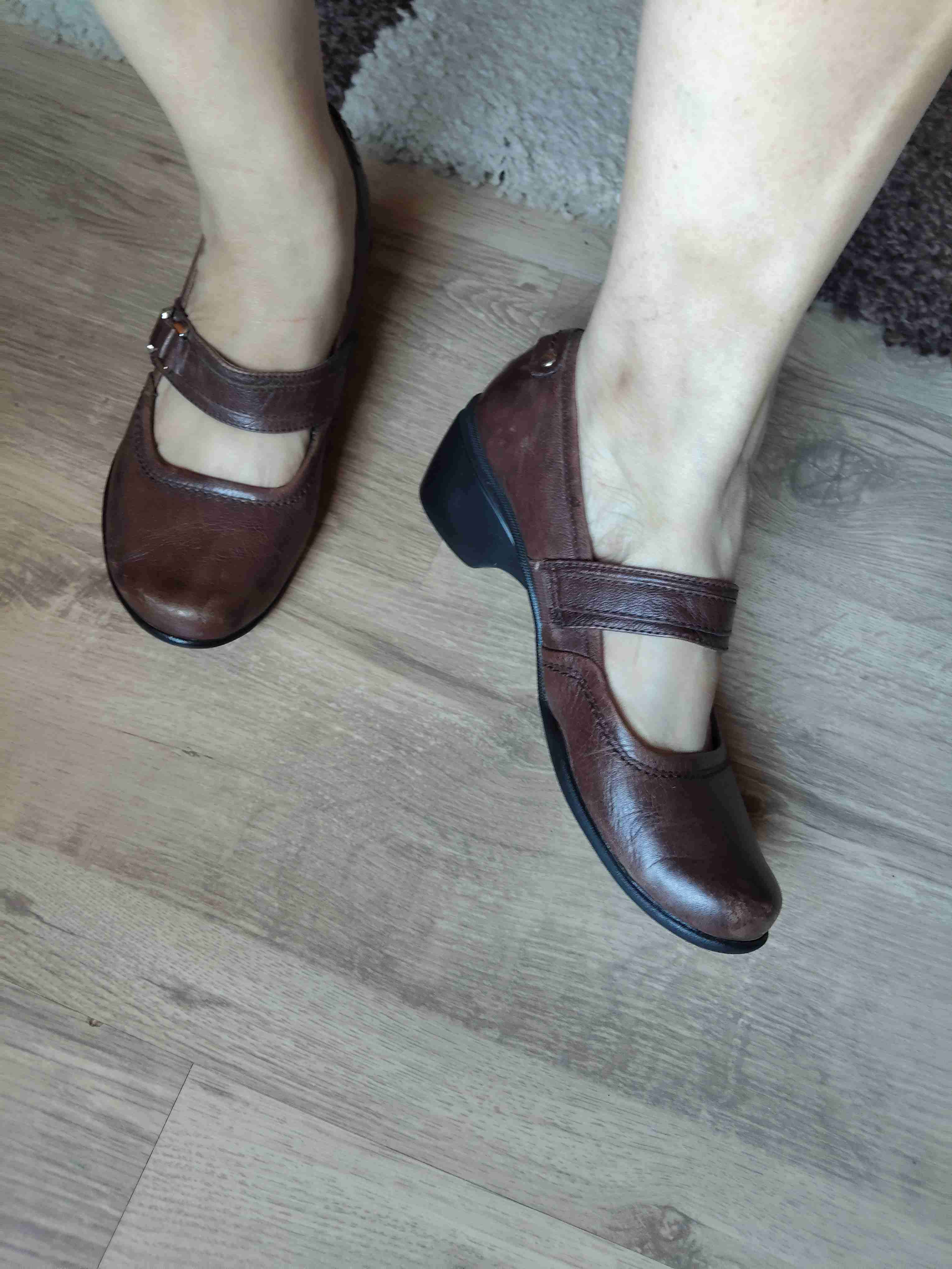 Zapatos marrones de cuero - miniatura 1