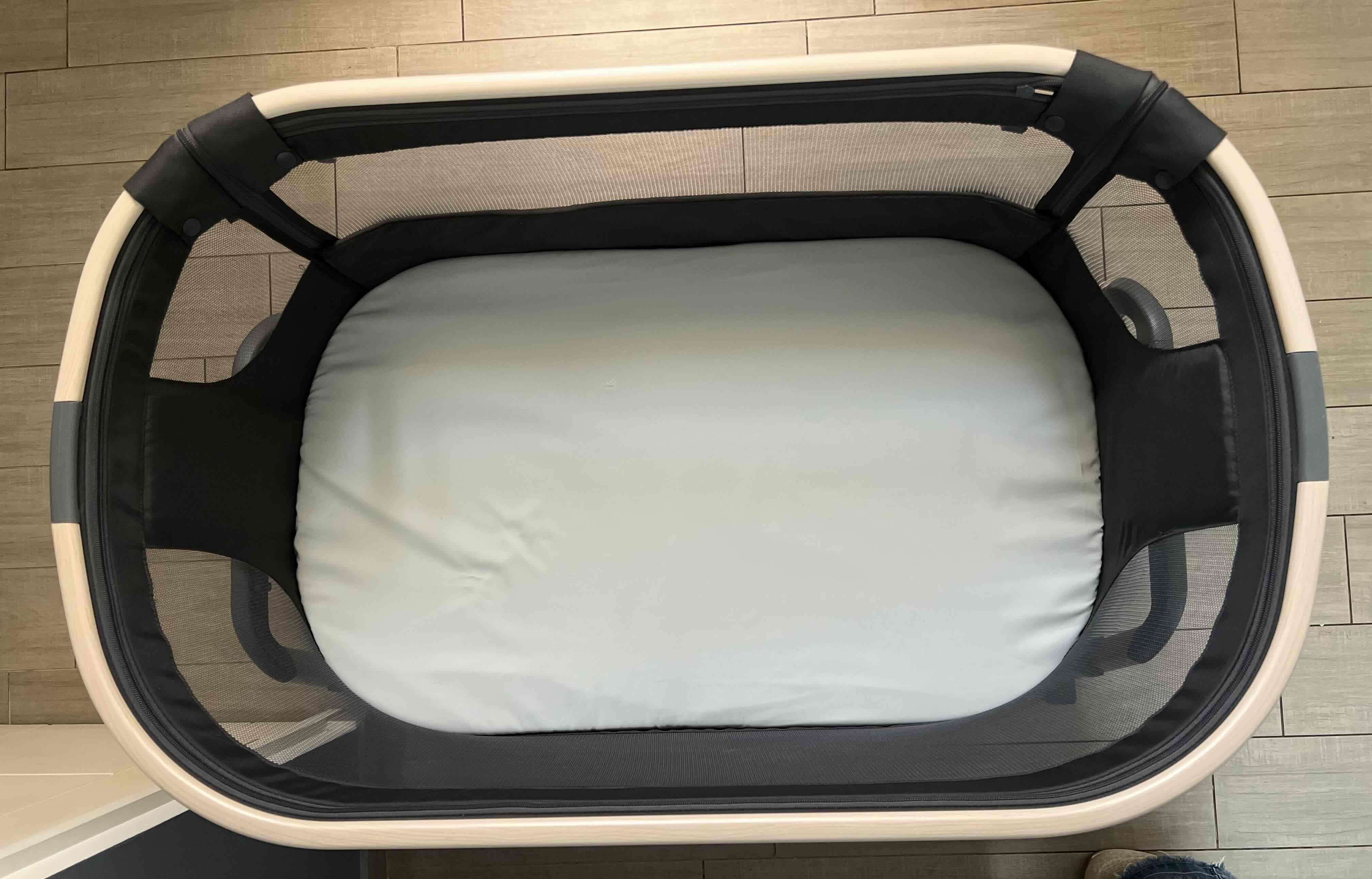 Cuna Colecho Lora Air Grafito impecable + caja + m - miniatura 4