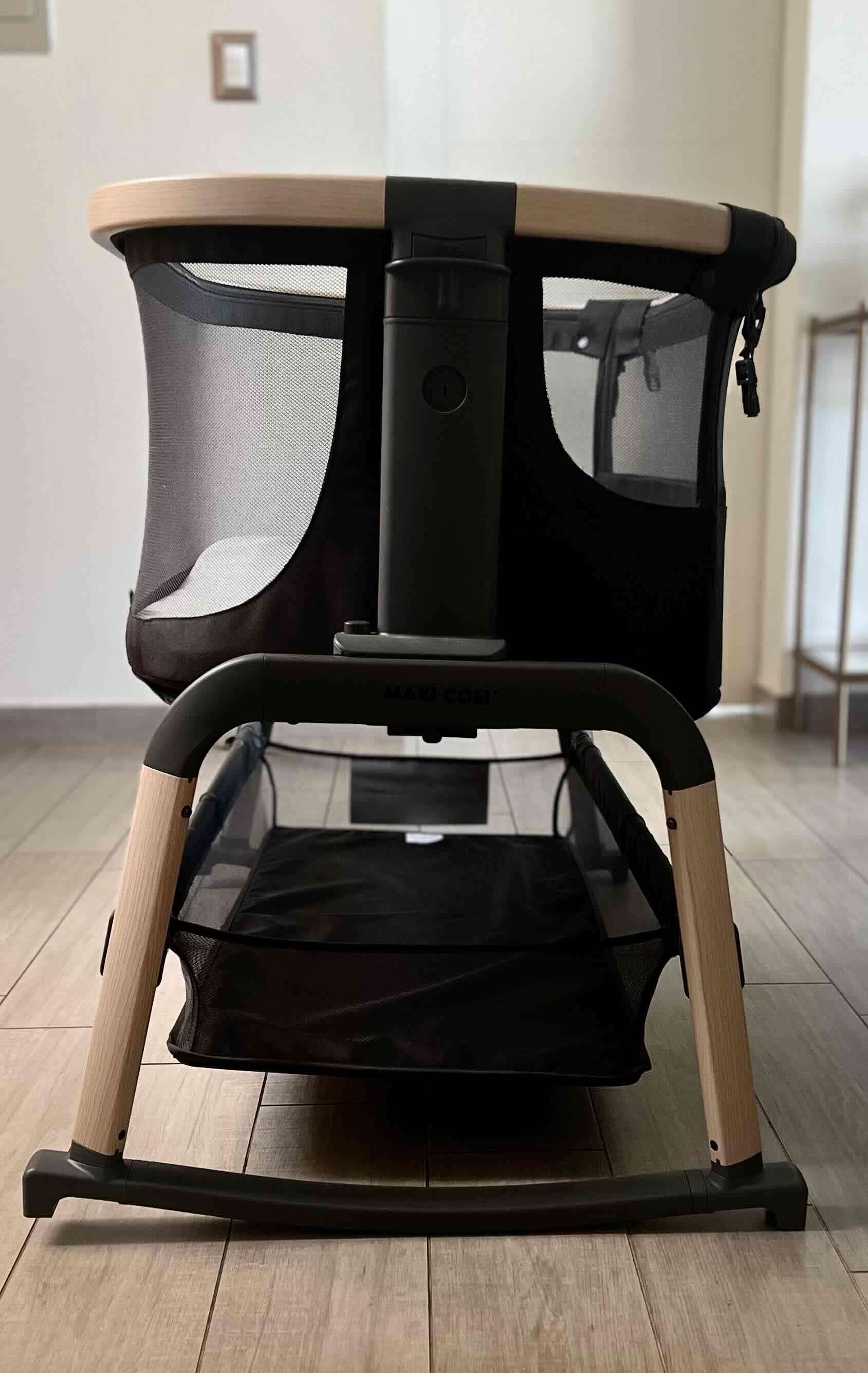 Cuna Colecho Lora Air Grafito impecable + caja + m - miniatura 5