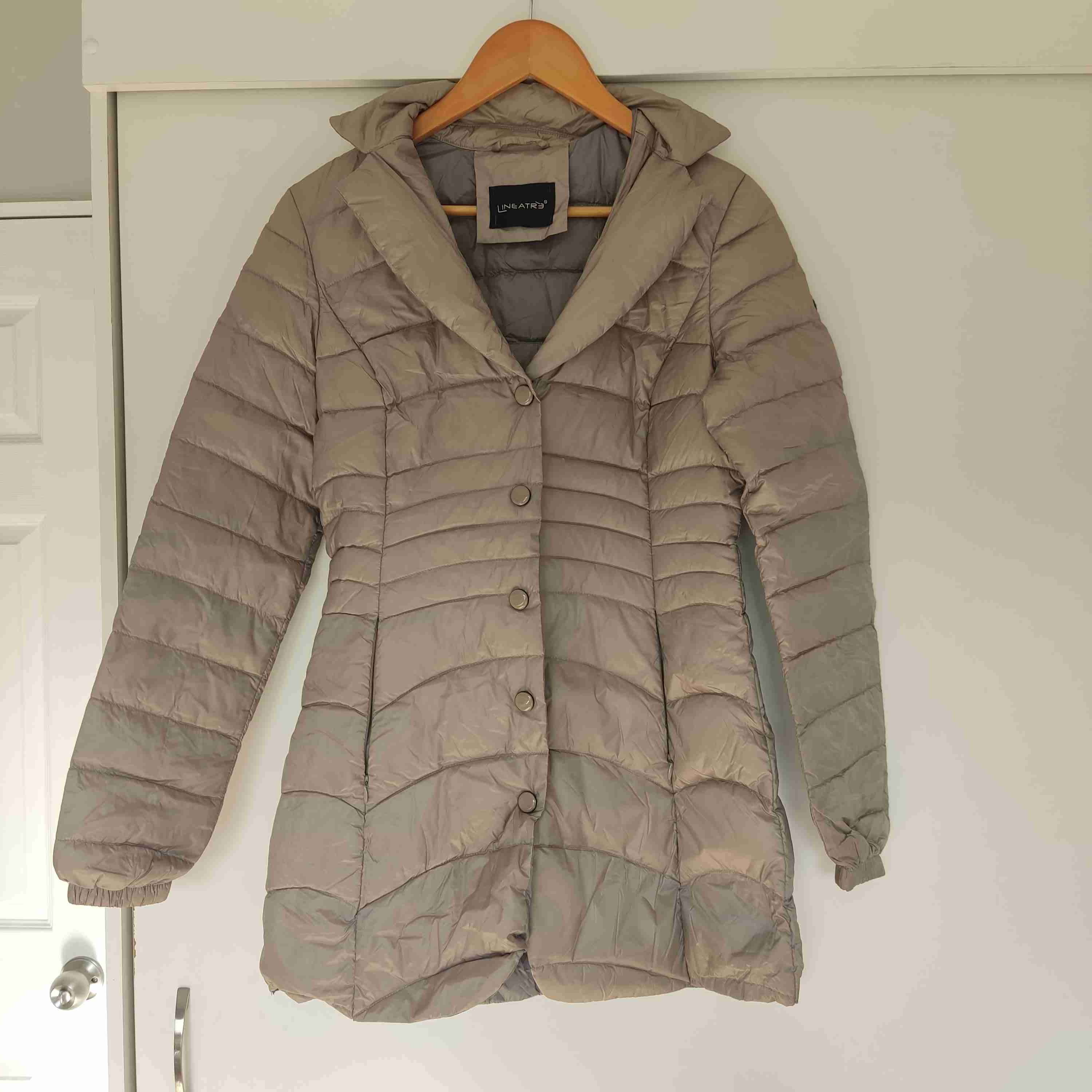 Chaqueta acolchada Lineatre beige - 2