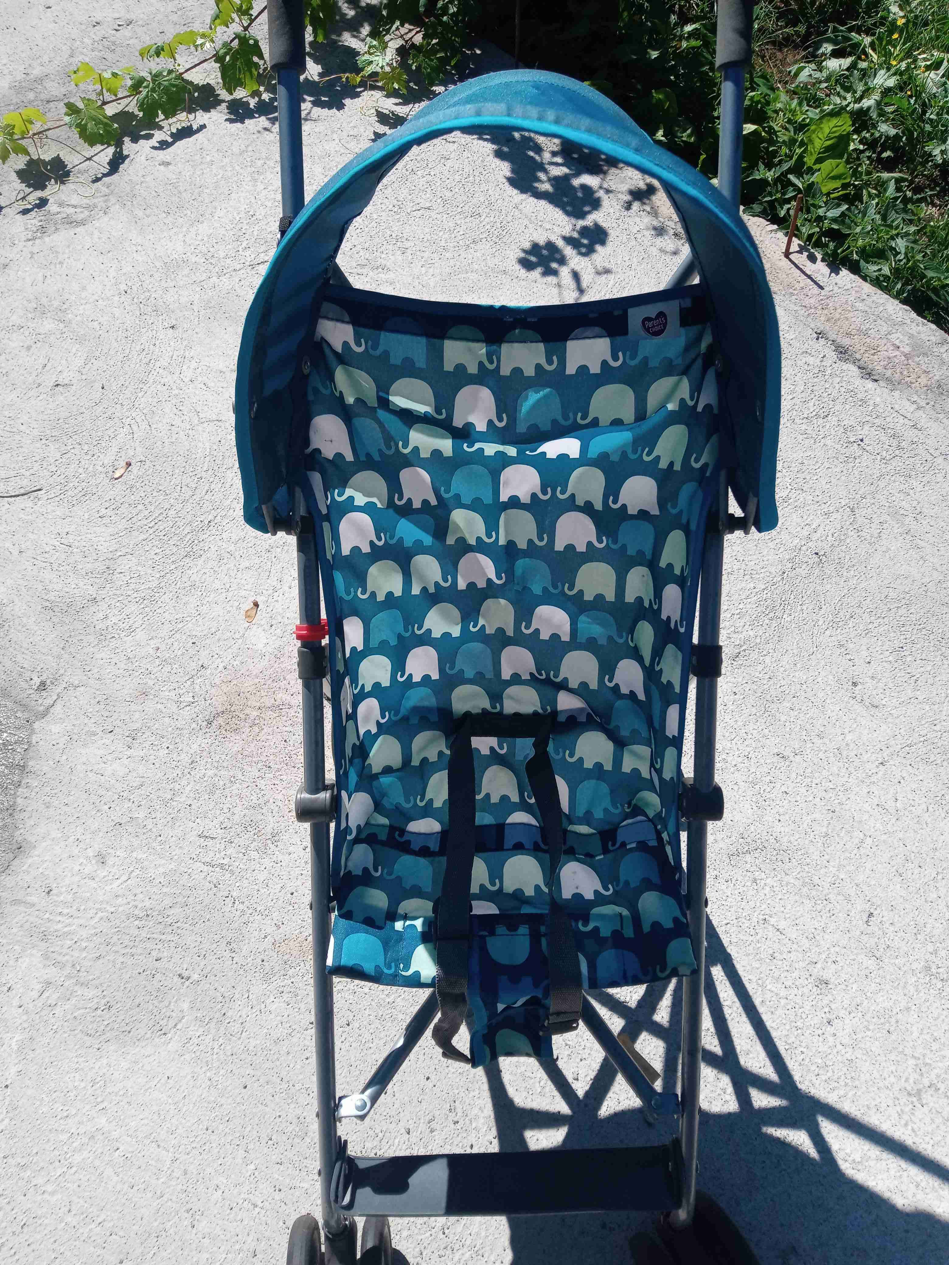 Coche de paseo con diseño de elefantes - miniatura 1