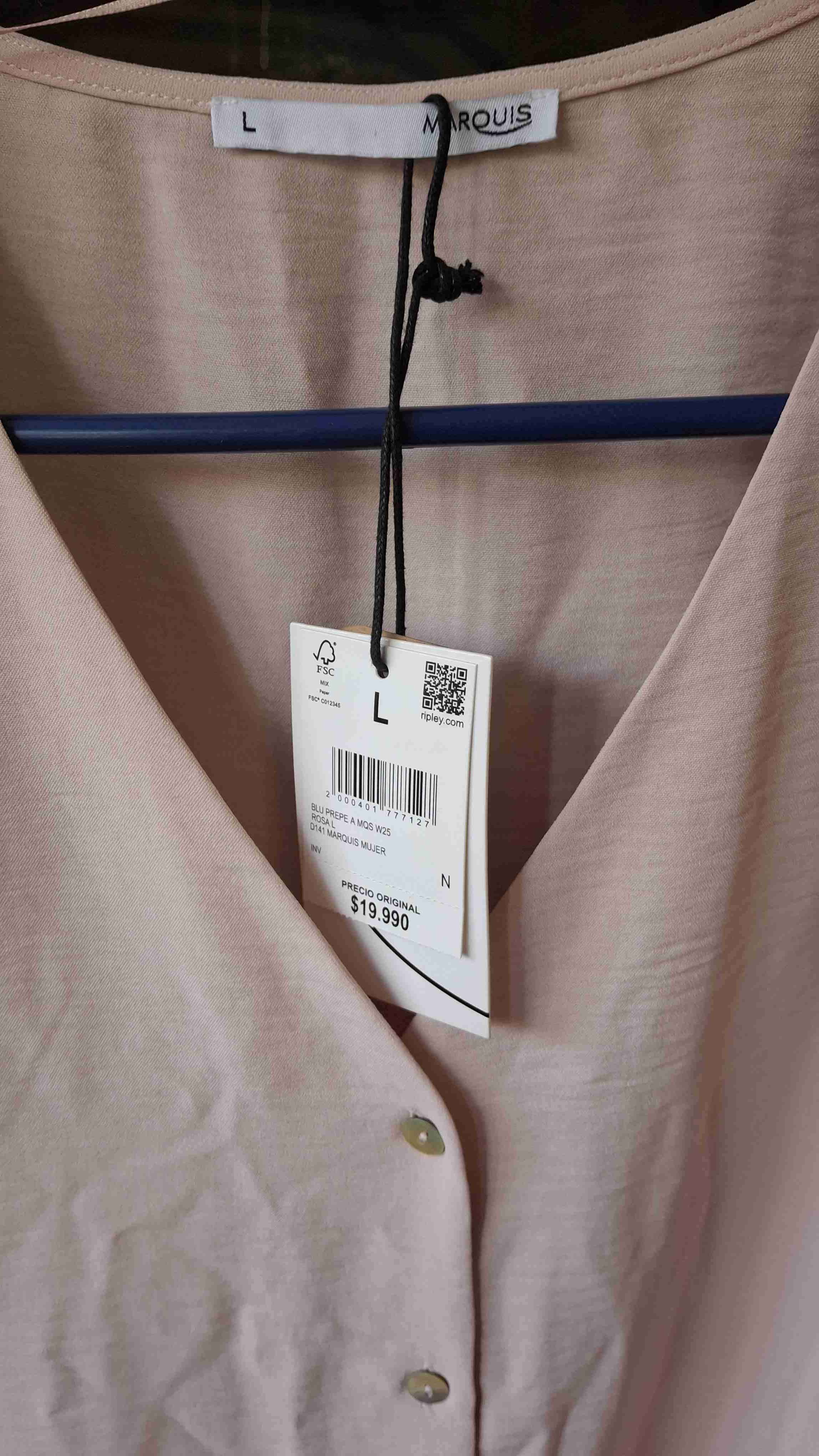 Blusa rosa Marca Marquis talla L - miniatura 1