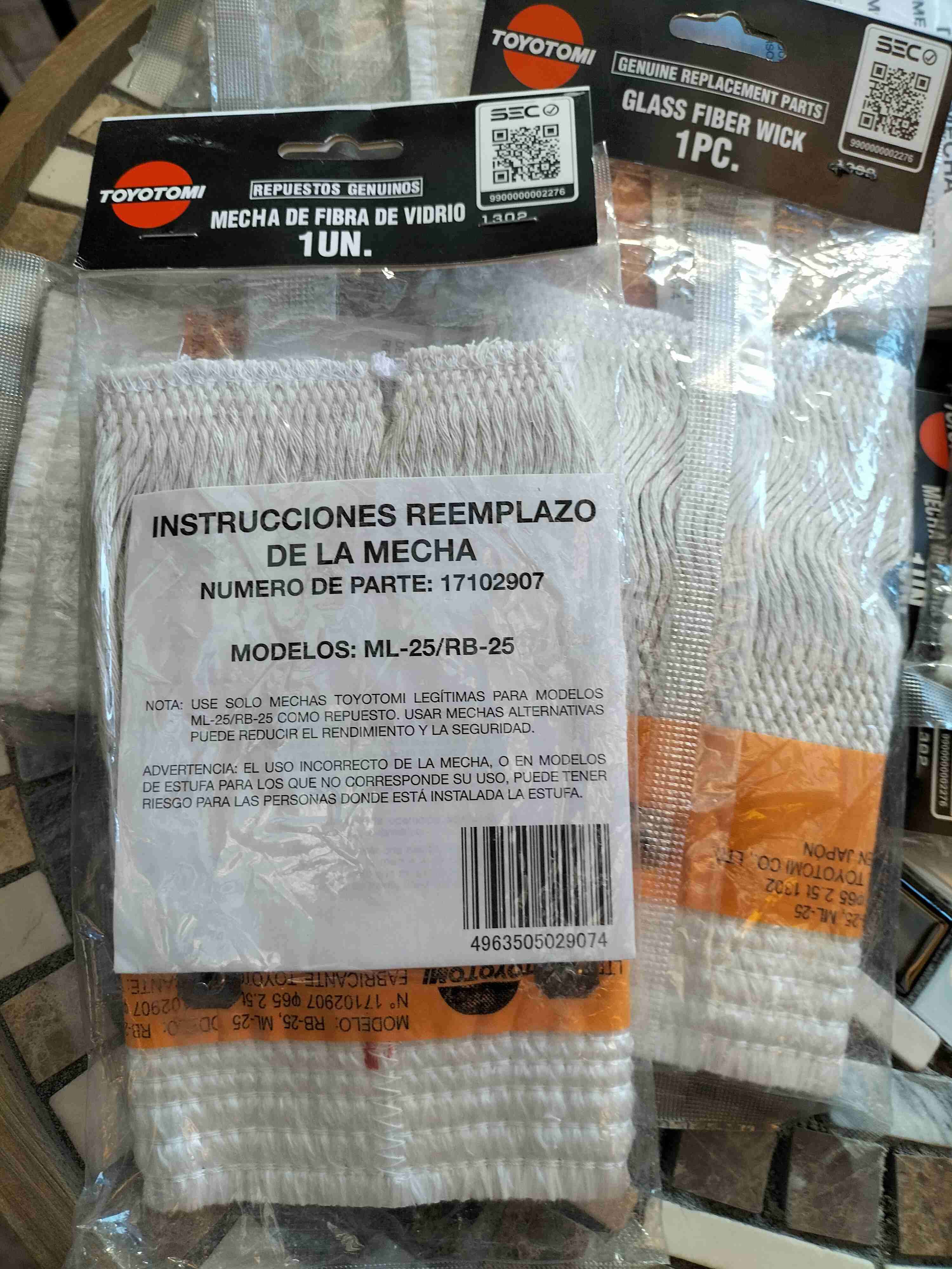 Mecha de fibra de vidrio Toyotomi - miniatura 1