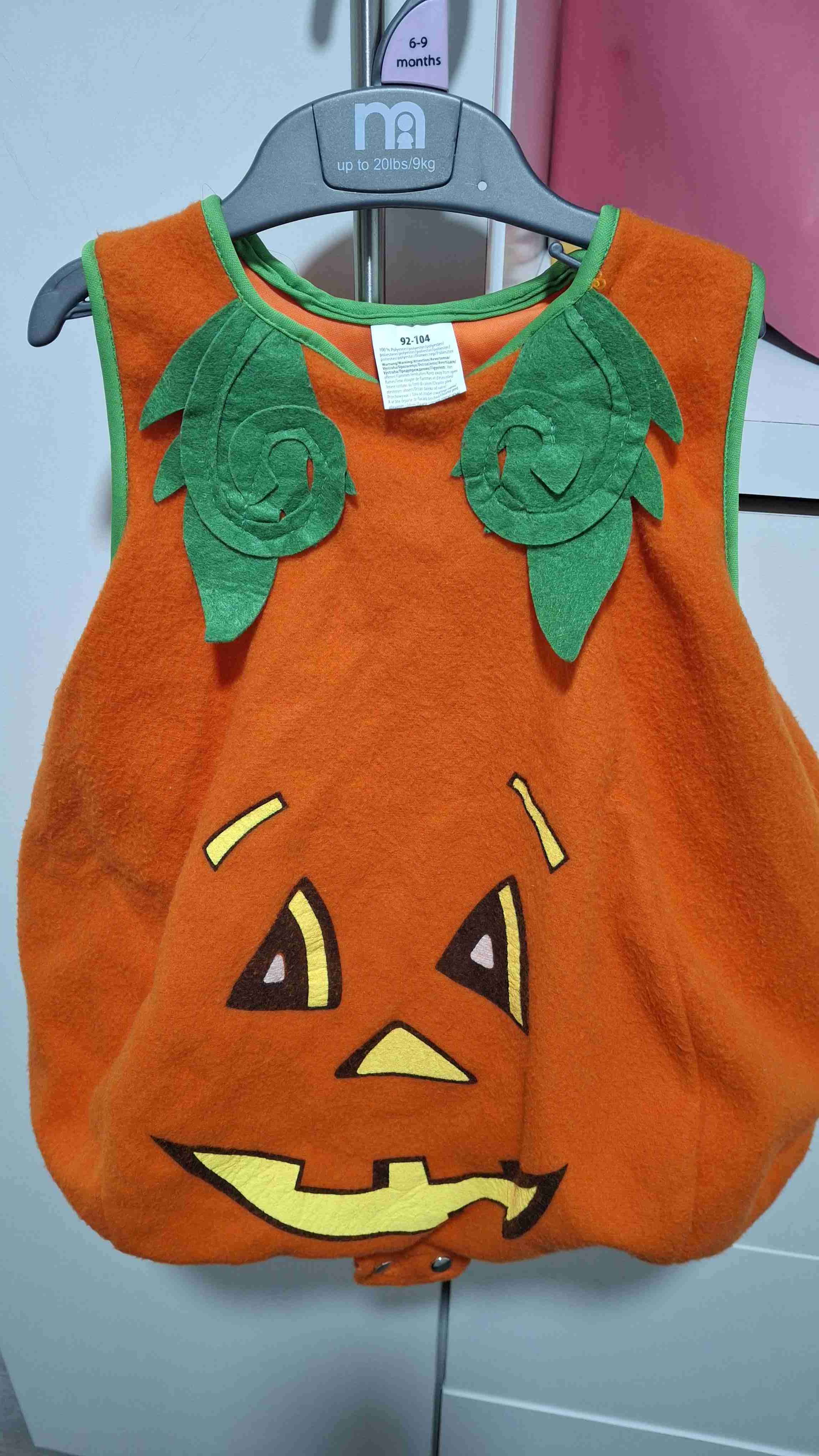 Disfraz de calabaza para bebé - miniatura 1