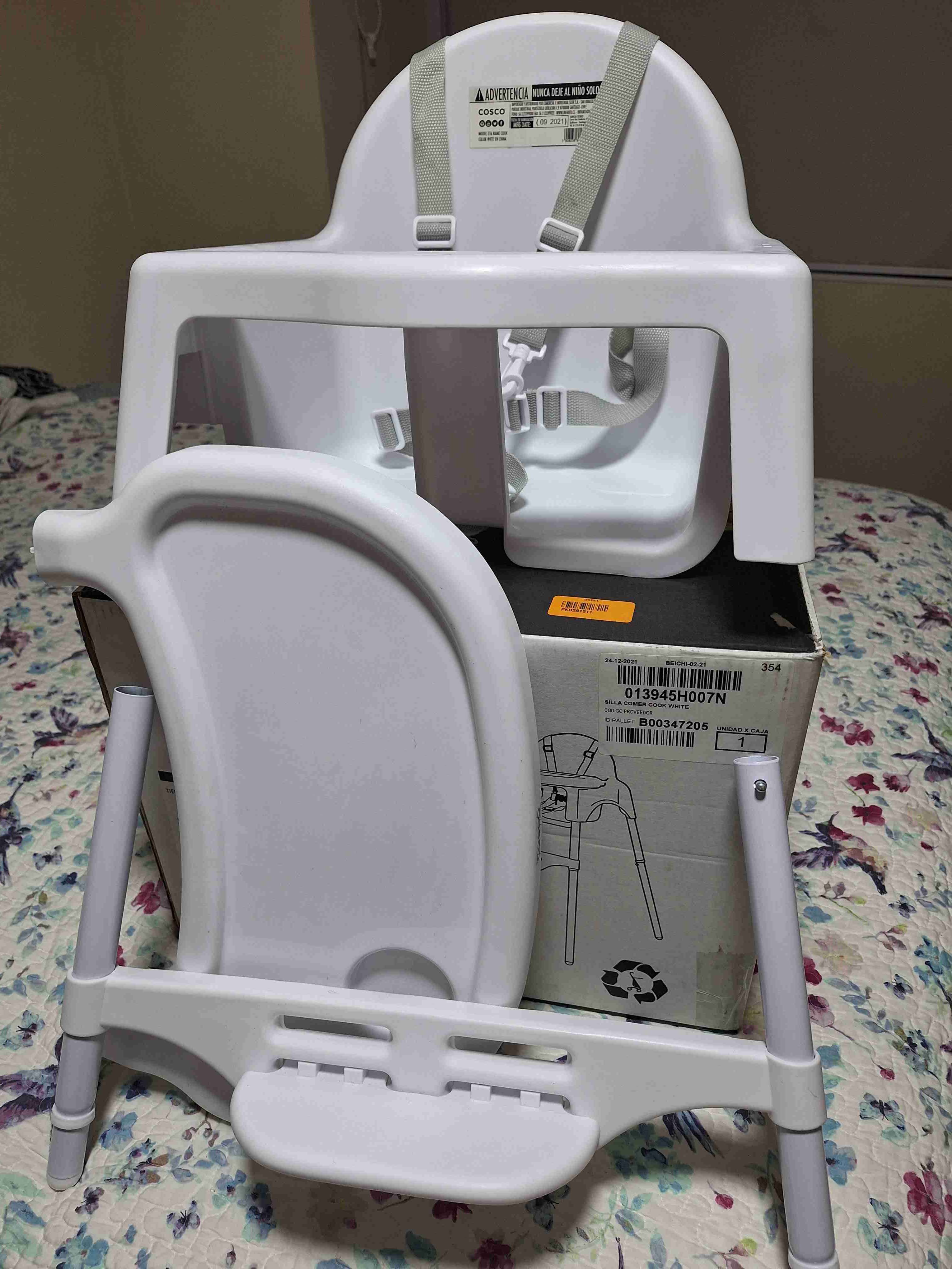 Silla de Comer Cosco blanco - miniatura 2