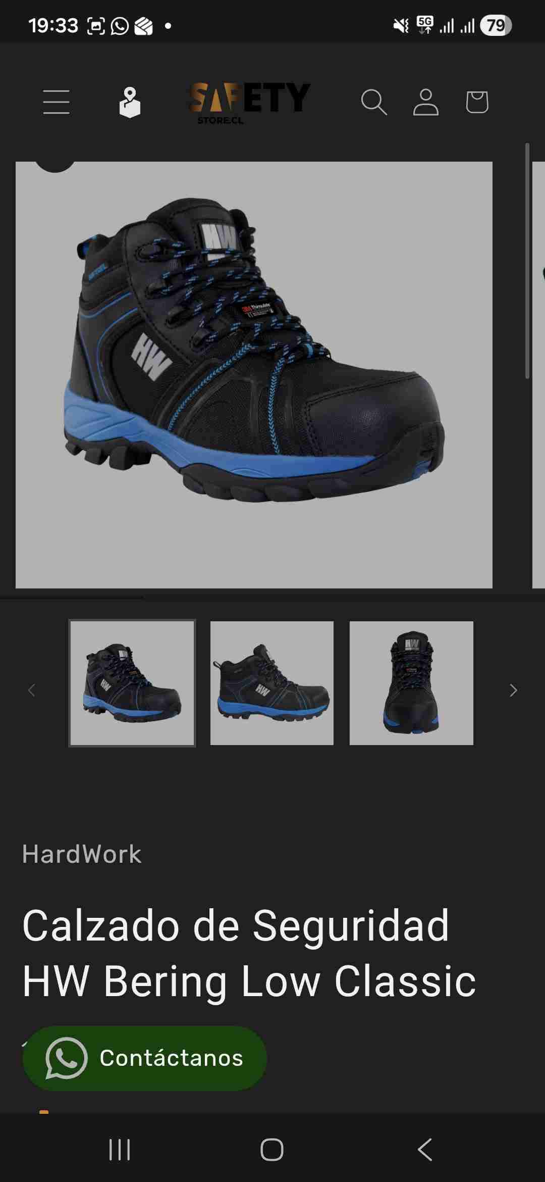 Botas de seguridad HW negras