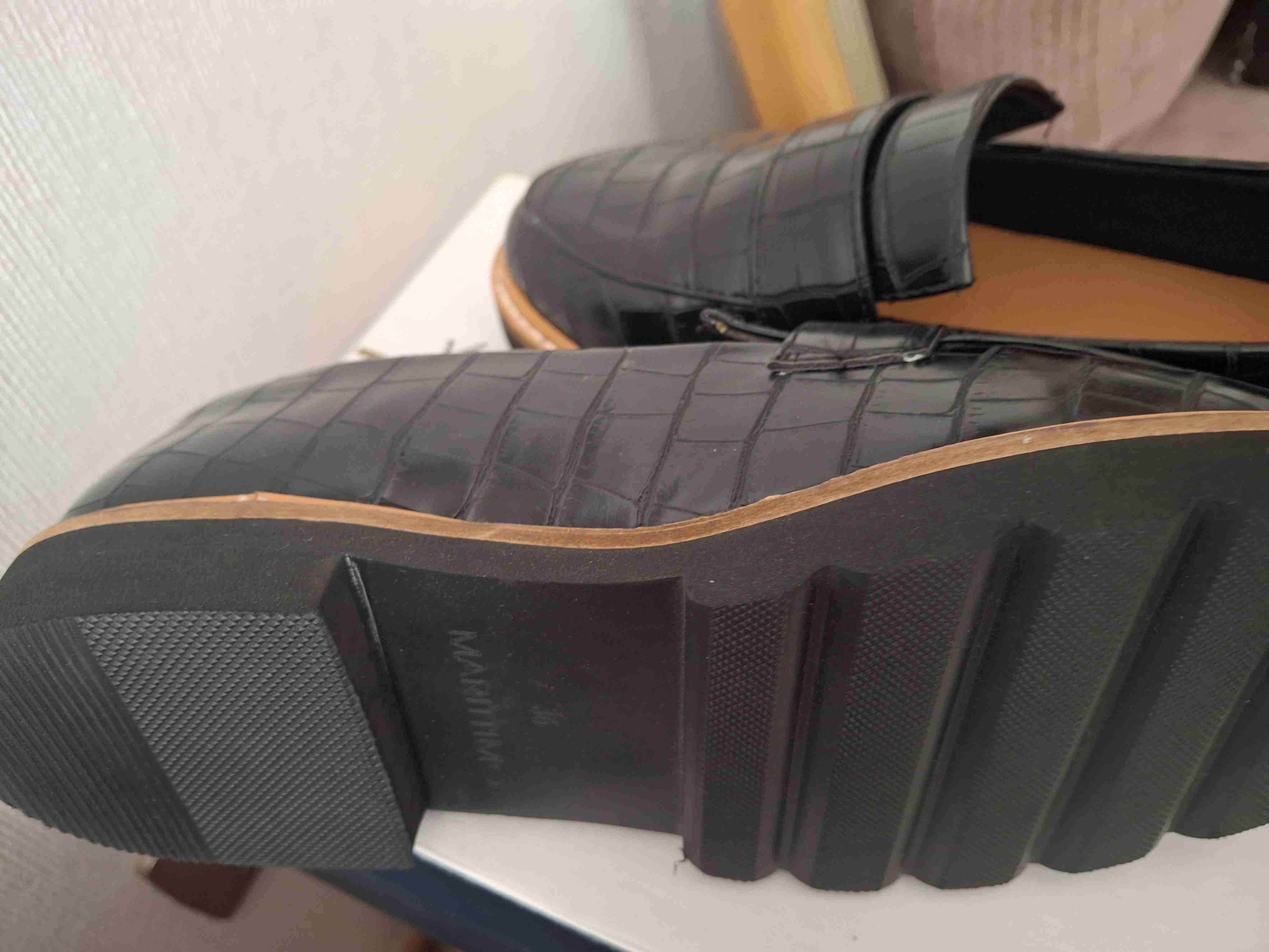 Mocasines negros en material texturizado - miniatura 3