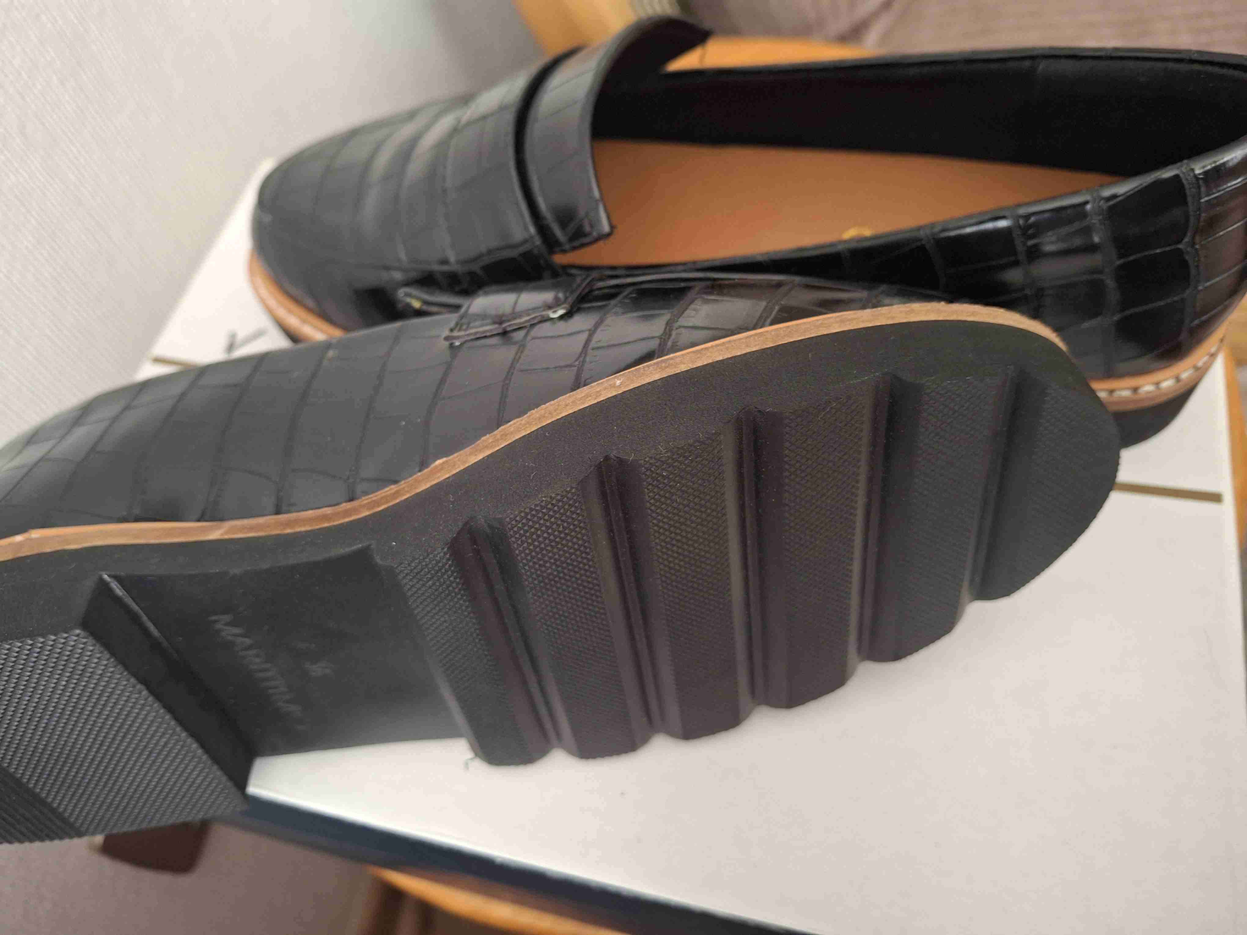 Mocasines negros en material texturizado - miniatura 4